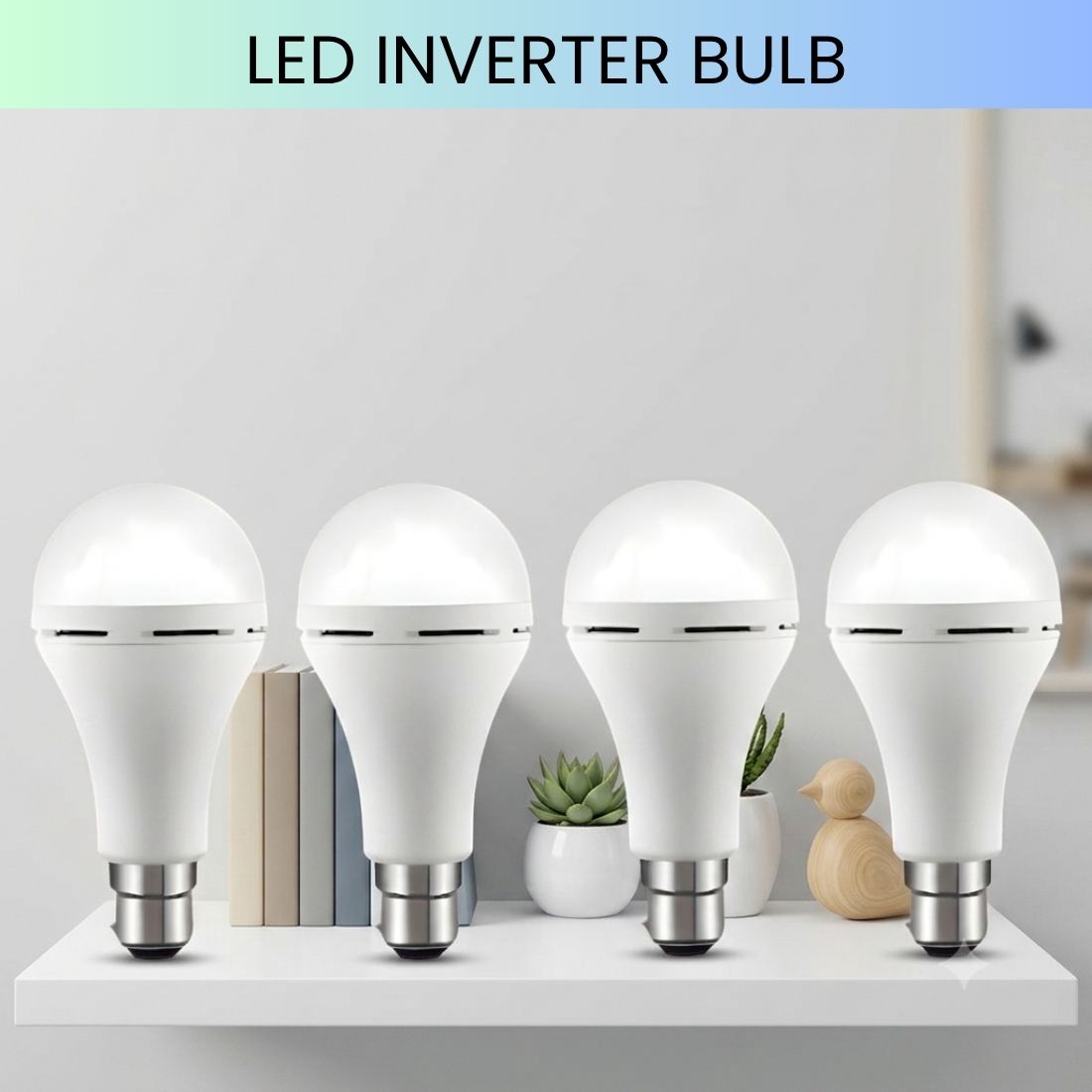 frony Rechargeable LED Emergency Bulb, Inverter Backup Light for Home Pack of-4 BY219 4 hrs Bulb Emergency Light-picture-2