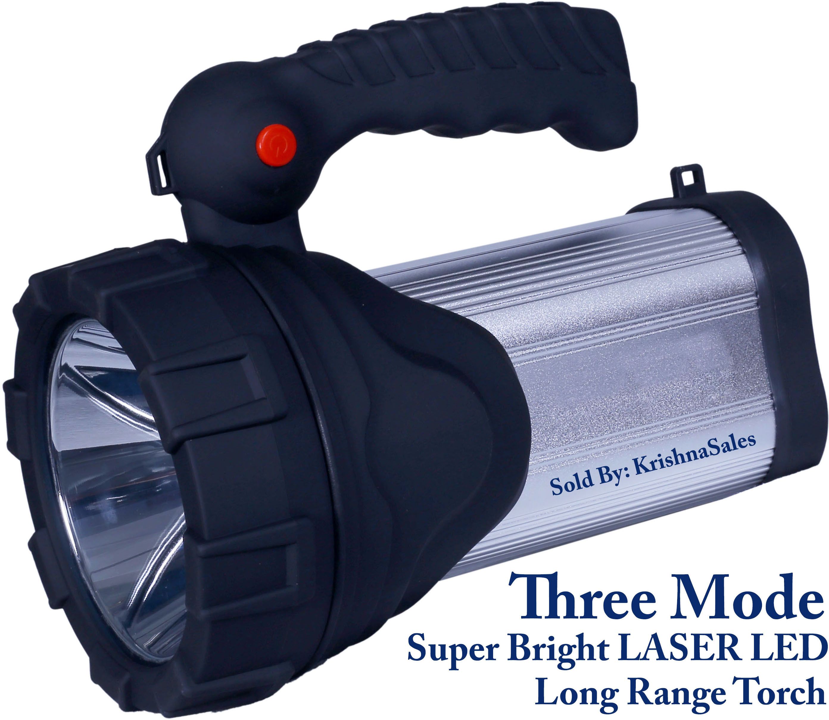 torch light with 300w 3 mode super bright 3 km long range laser blinker LED 12 hrs Torch Emergency Light-image-23