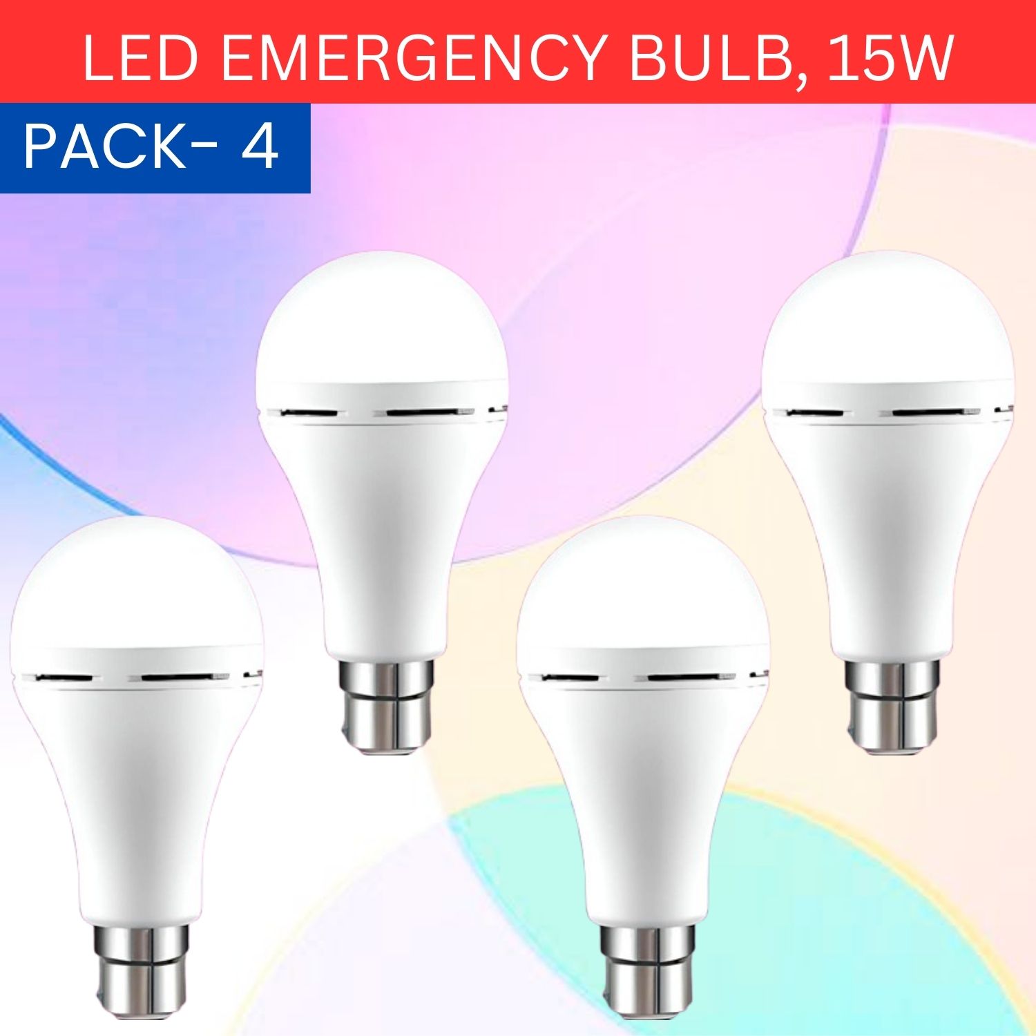frony 15W Rechargeable Inverter LED Bulb with Upto 4H.Power Cut Lighting Pack of_4A409 4 hrs Bulb Emergency Light-picture-26
