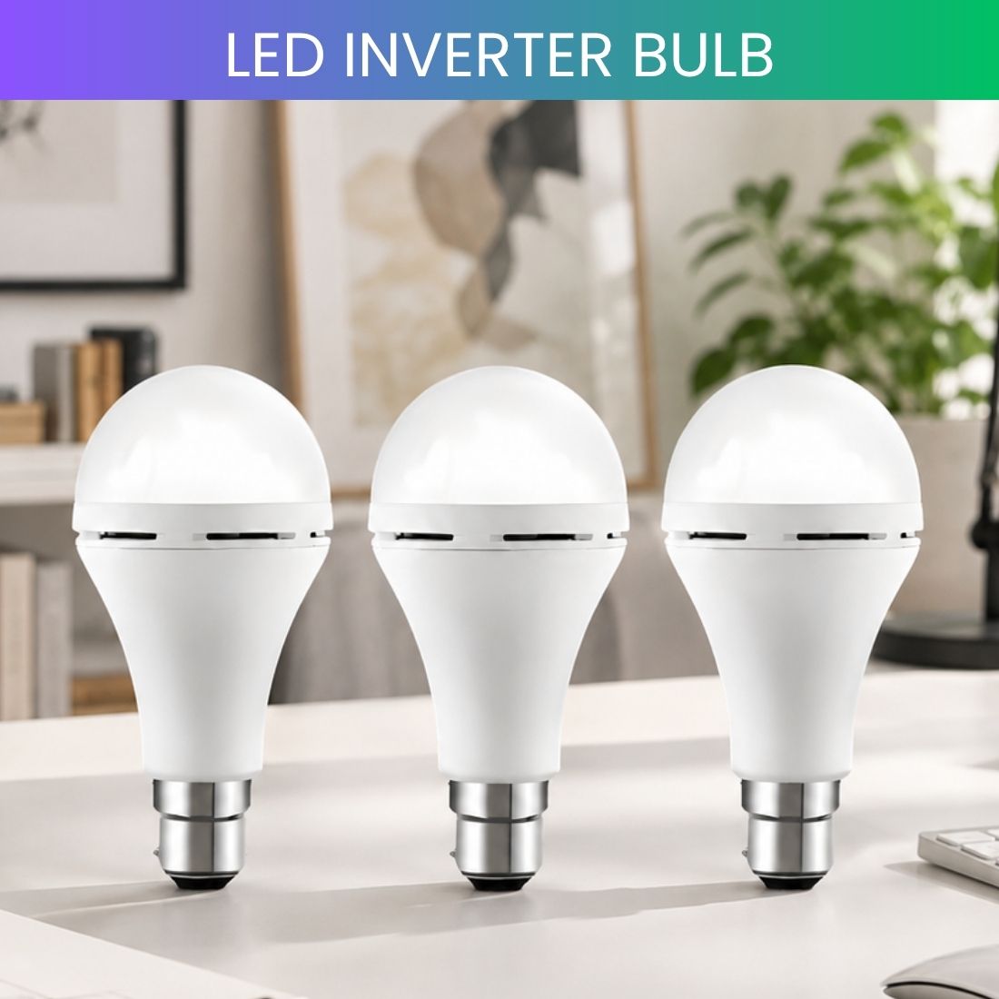 frony Rechargeable LED Emergency Bulb, Inverter Backup Light for Home Pack of-3 BY125 4 hrs Bulb Emergency Light-picture-38