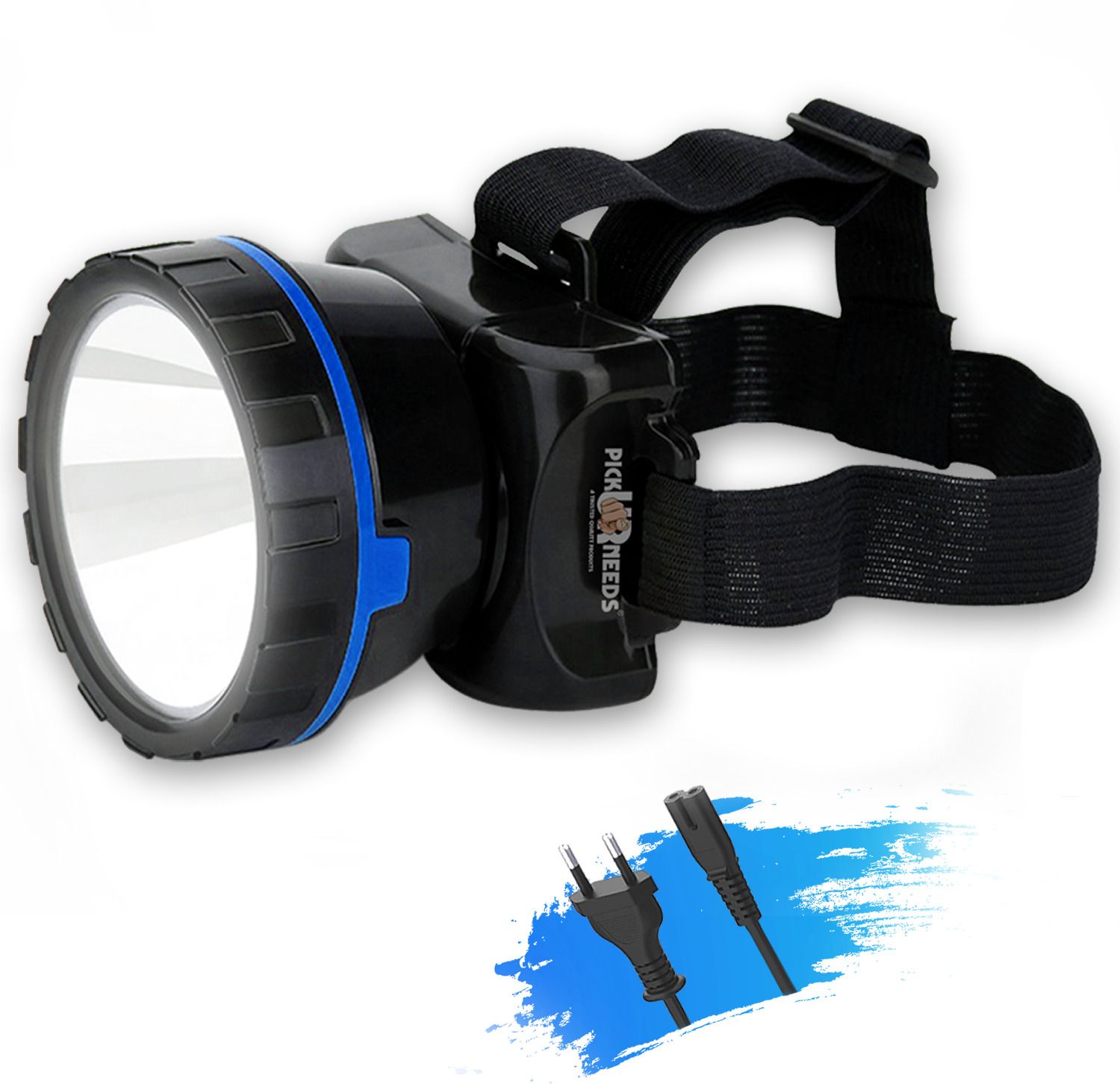 daily needs shop Rechargeable 25W LED Head Light Waterproof Adjustable Head Lamp With 5 hrs Torch Emergency Light-picture-11