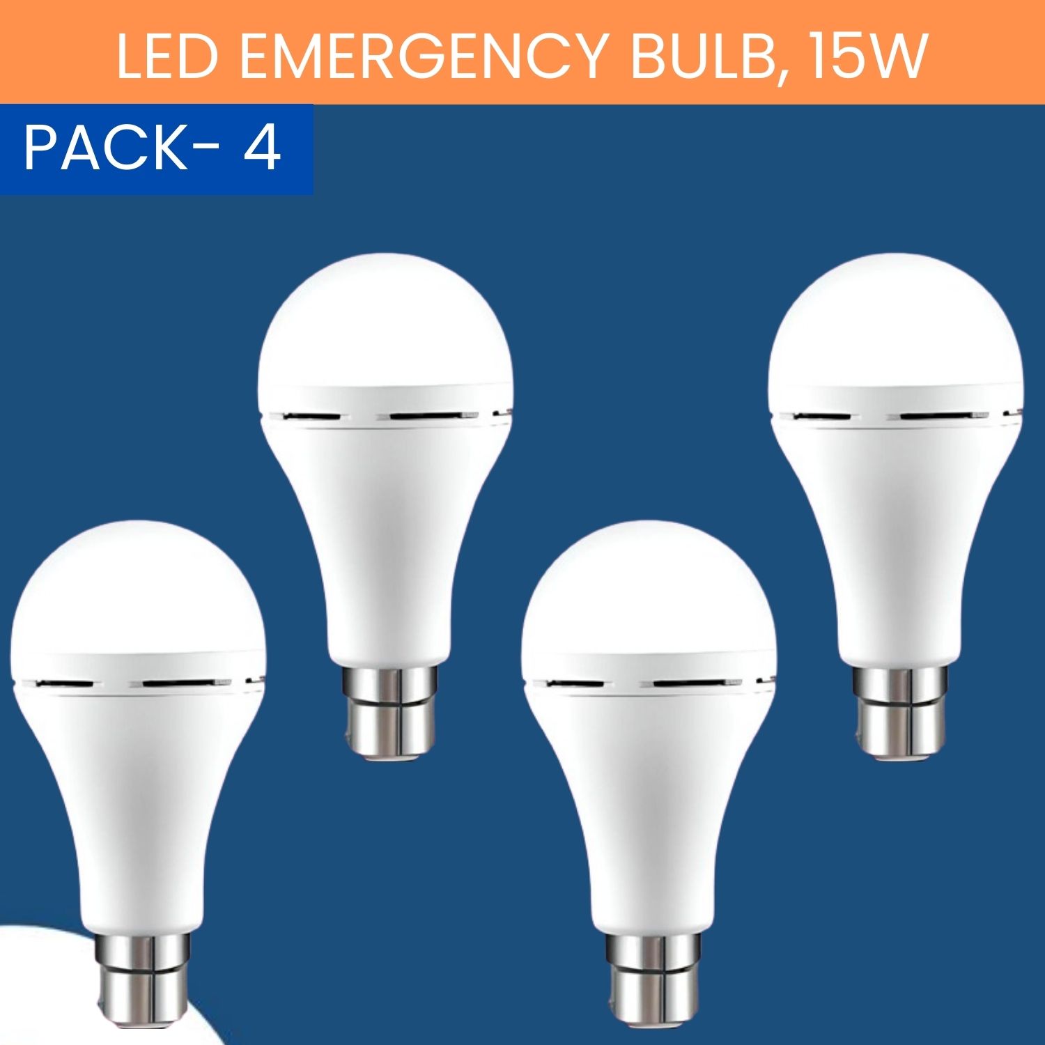 15W Rechargeable Inverter LED Bulb with Upto 4H.Power Cut Lighting Pack of_4S444 4 hrs Bulb Emergency Light-image-32