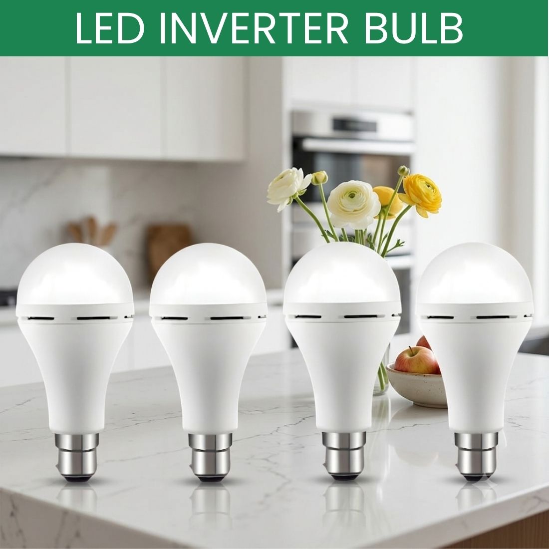 guggu Rechargeable LED Emergency Bulb, Inverter Backup Light for Home Pack of-4 BO303 4 hrs Bulb Emergency Light-picture-49