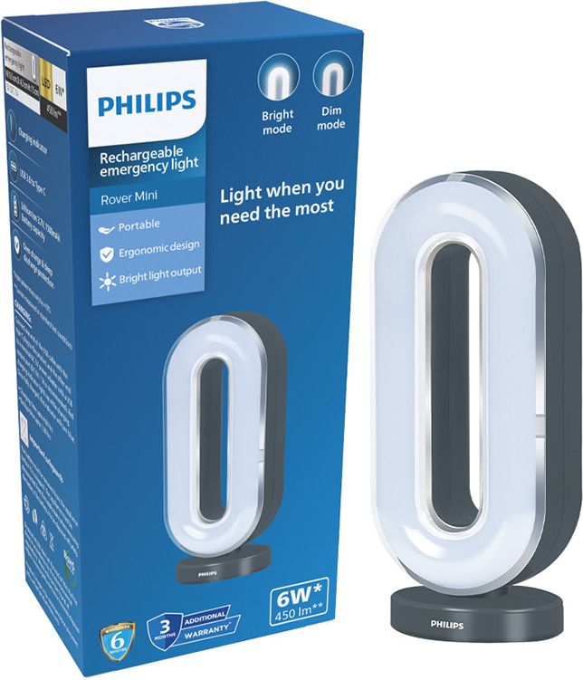 ROVER Mini Grey REL 6W 1.5 hrs Lantern Emergency Light-image-7