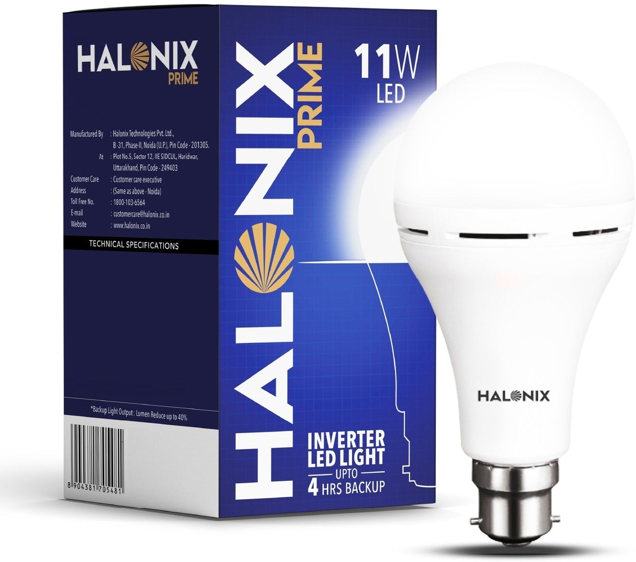 11W Rechargeable Emergency Inverter Bulb 4 hrs Bulb Emergency Light