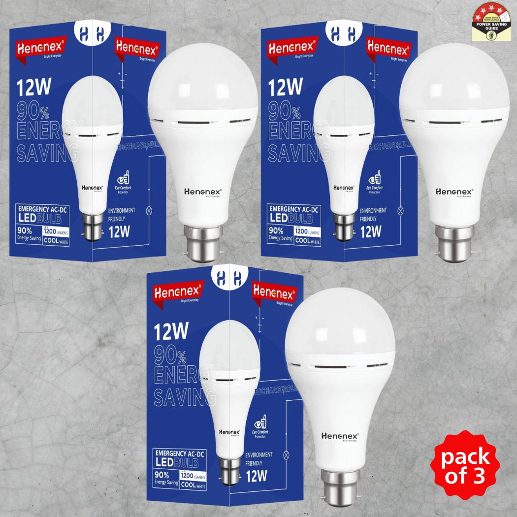 Emergency LED Charging Bulb-12W-06 4 hrs Bulb Emergency Light-image-1