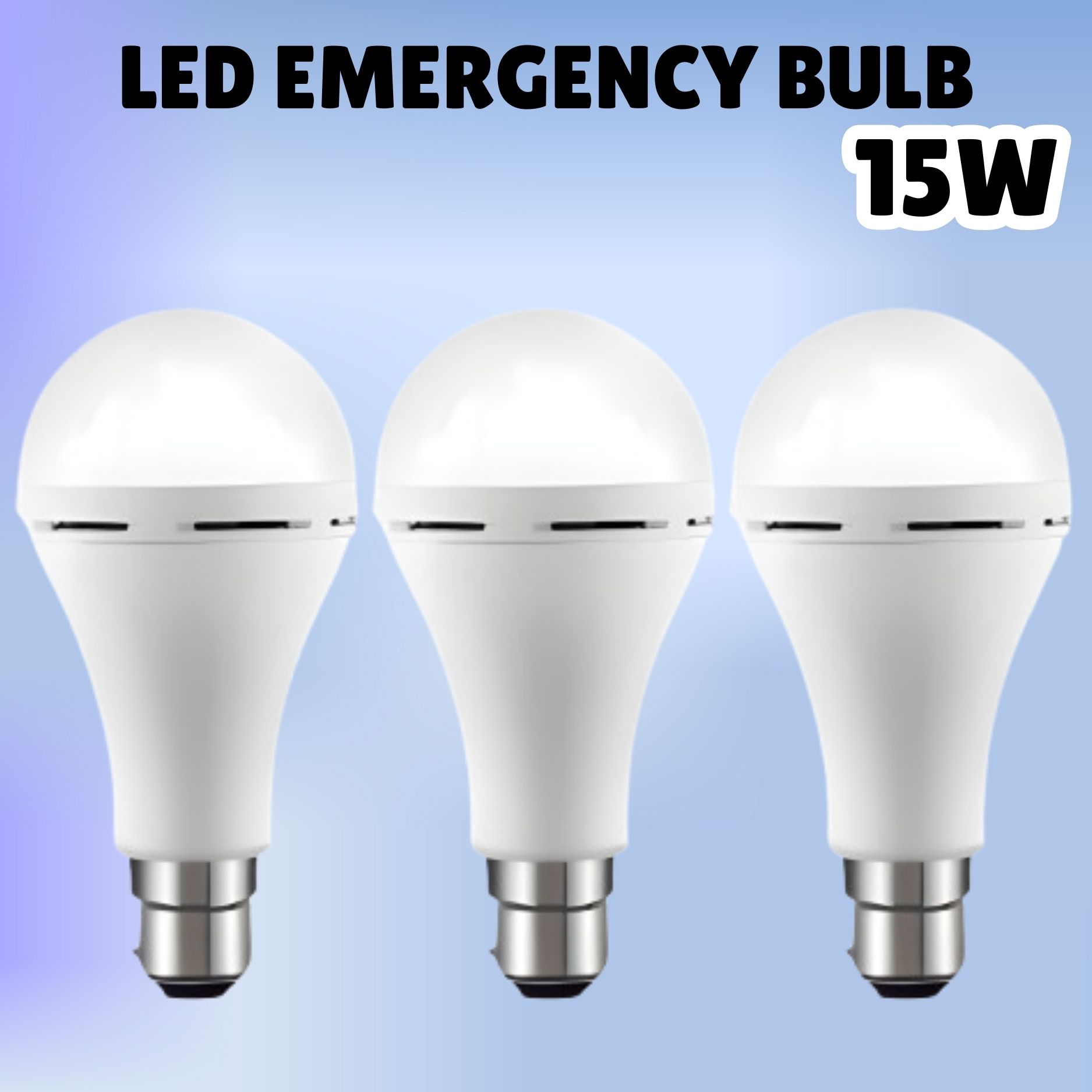 (Emergency Inverter Blub) charging 15W LED Bulb for Extended Lighting_Pack_3U339 4 hrs Bulb Emergency Light-image-8