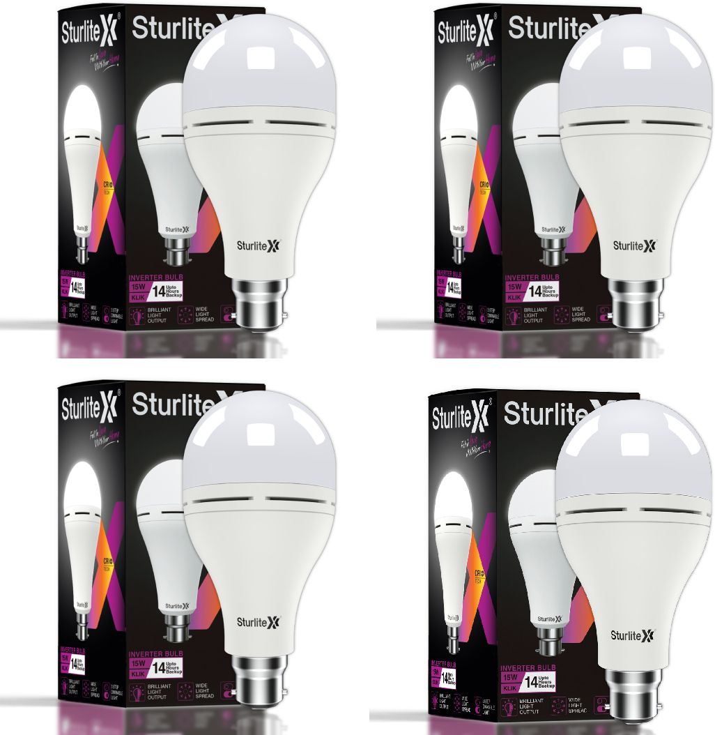 Klik (3 in 1) 15W LED Inverter Bulb (Pack of 4) 14 hrs Bulb Emergency Light-image-9