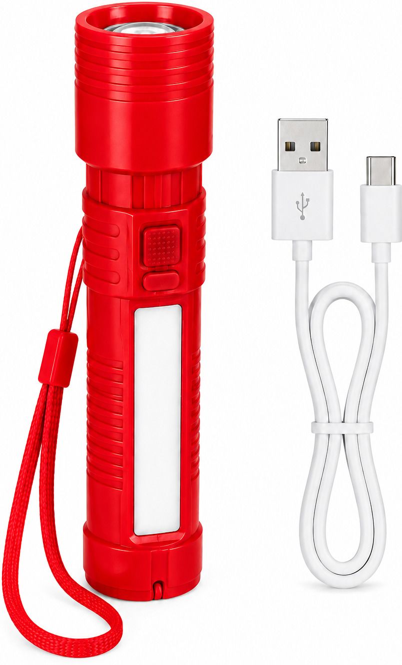 trillsun Mini Zoomable / Travel / Long range / Rechargeable / Cob Light 4 hrs Torch Emergency Light-picture-32