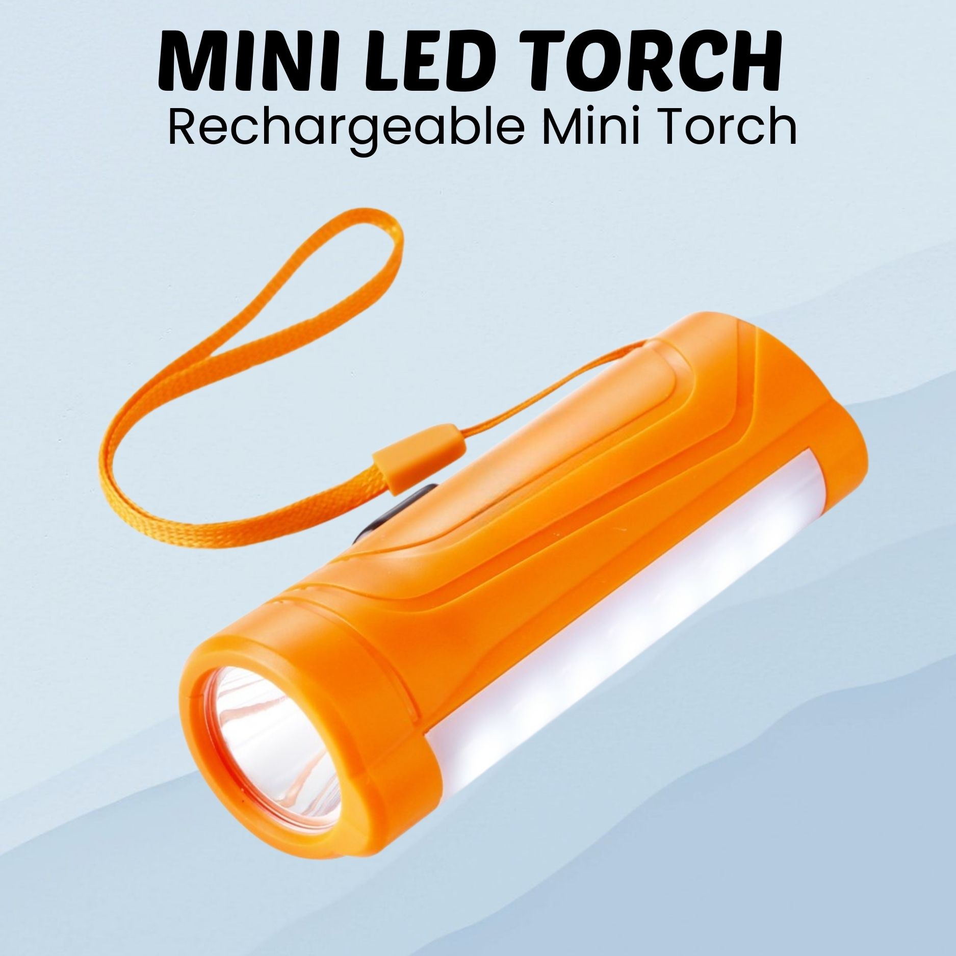 sacro LED (Torch Light) with COB Light and USB Rechargeable, 1200mAh Battery D373 100 hrs Torch Emergency Light-picture-31