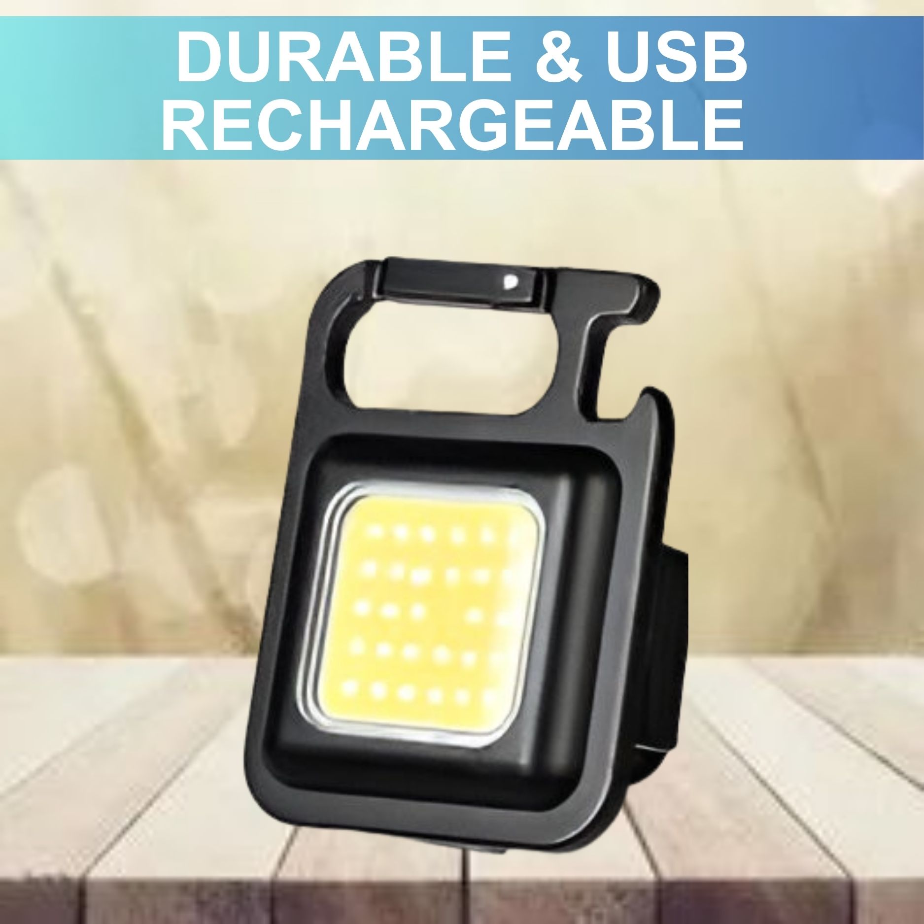 frony Rechargeable Small (COBB Light) With Keychain and 4 Hours Battery LifeC462 4 hrs Torch Emergency Light-picture-7