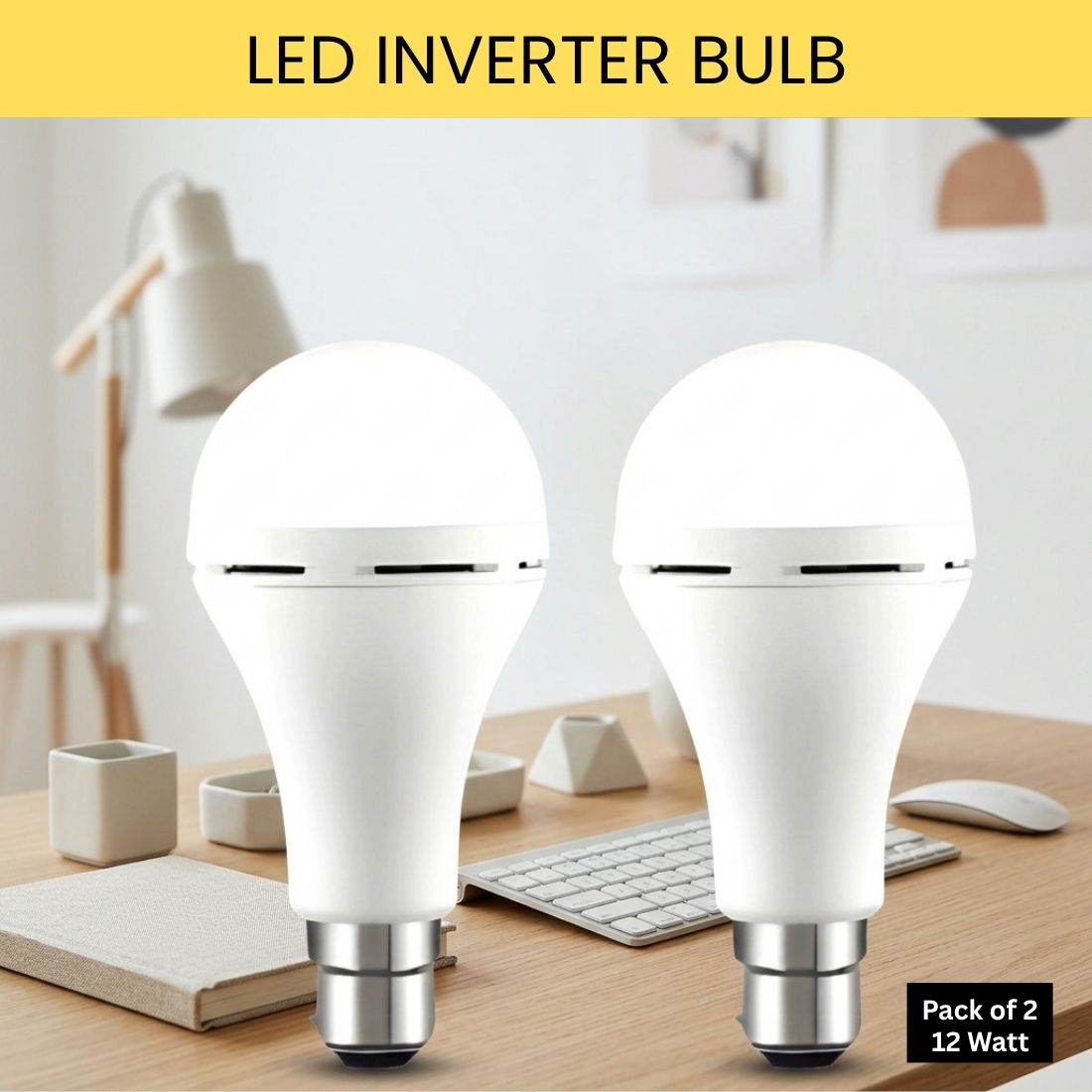 frony Rechargeable Emergency LED Bulb, Power Cut Backup Light For Home Pack of-2 EG343 4 hrs Bulb Emergency Light-picture-11