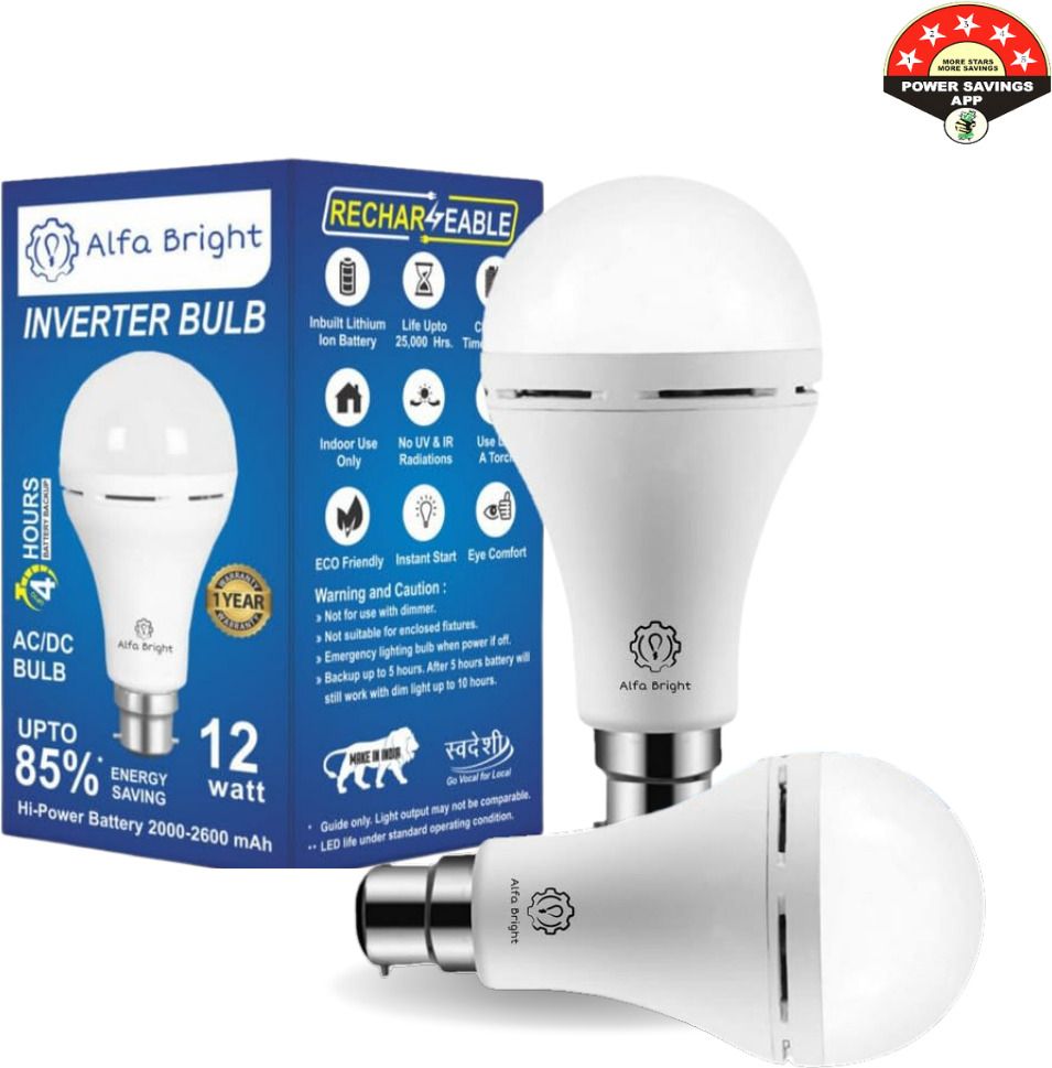 Reliable 12W LED Bulb with Battery Backup for Emergencies 4 hrs Bulb Emergency Light-image-4