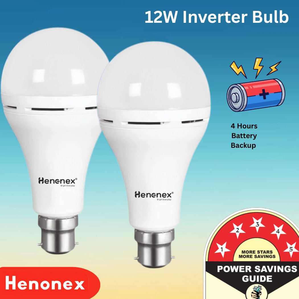 12W Emergency LED Bulb Pack of 2 with Power Backup 4 hrs Bulb Emergency Light-image-39