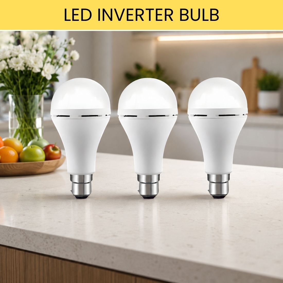 frony Rechargeable LED Emergency Bulb, Inverter Backup Light for Home Pack of-3 BY330 4 hrs Bulb Emergency Light-picture-24