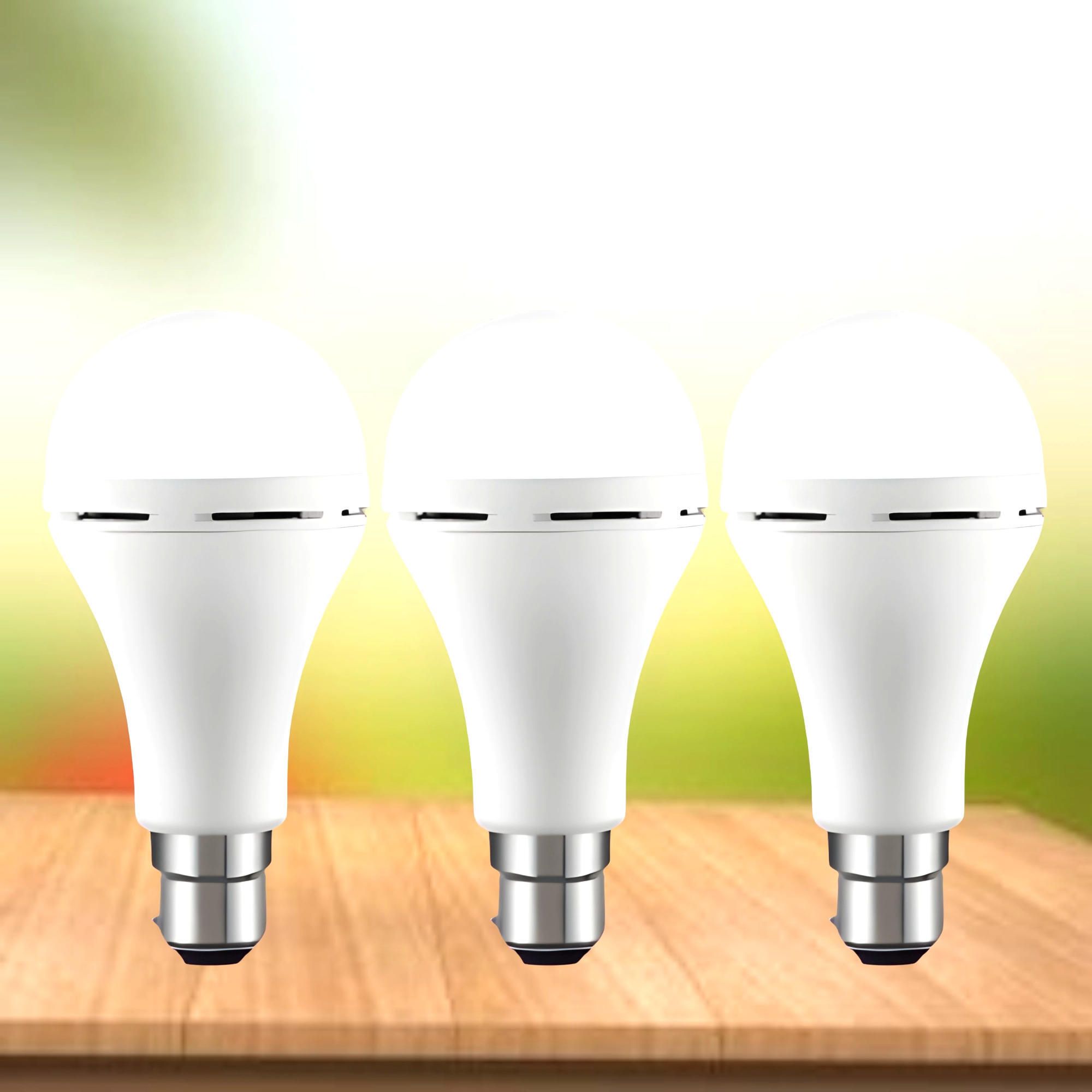 Emergency 12W Inverter LED Bulb with 2000mAh Rechargeable Battery Pack of 3 N69 4 hrs Bulb Emergency Light-image-27