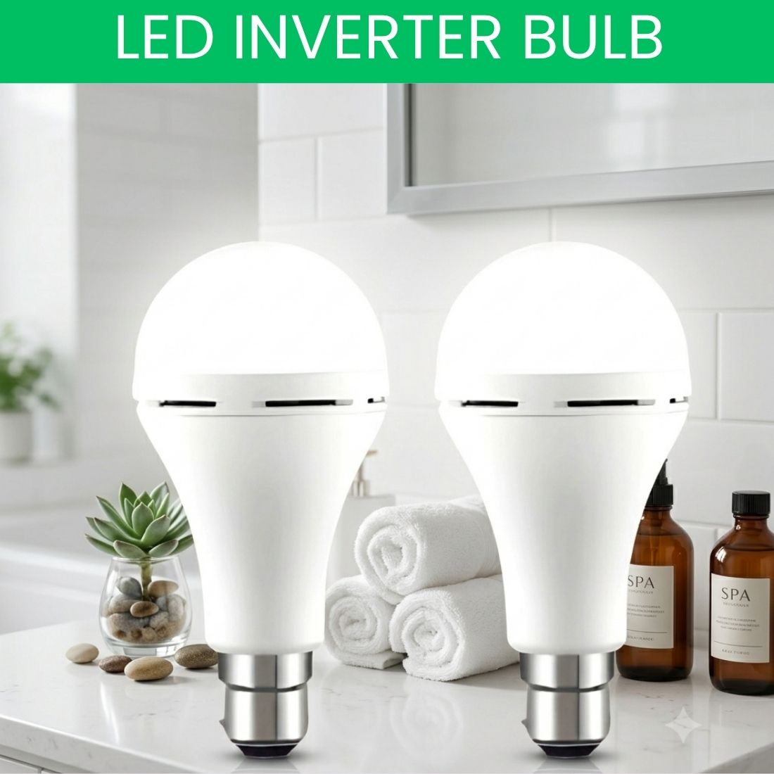 frony Rechargeable LED Emergency Bulb, Inverter Backup Light for Home Pack of-2 HG328 4 hrs Bulb Emergency Light-picture-6