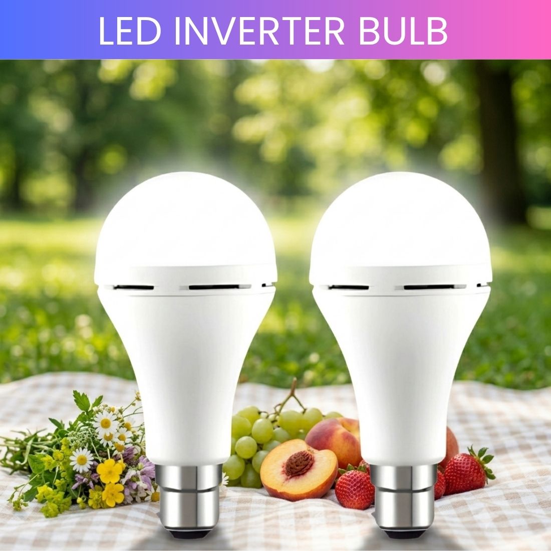 syara Rechargeable LED Emergency Bulb, Inverter Backup Light for Home Pack of-2 JJ183 4 hrs Bulb Emergency Light-picture-43