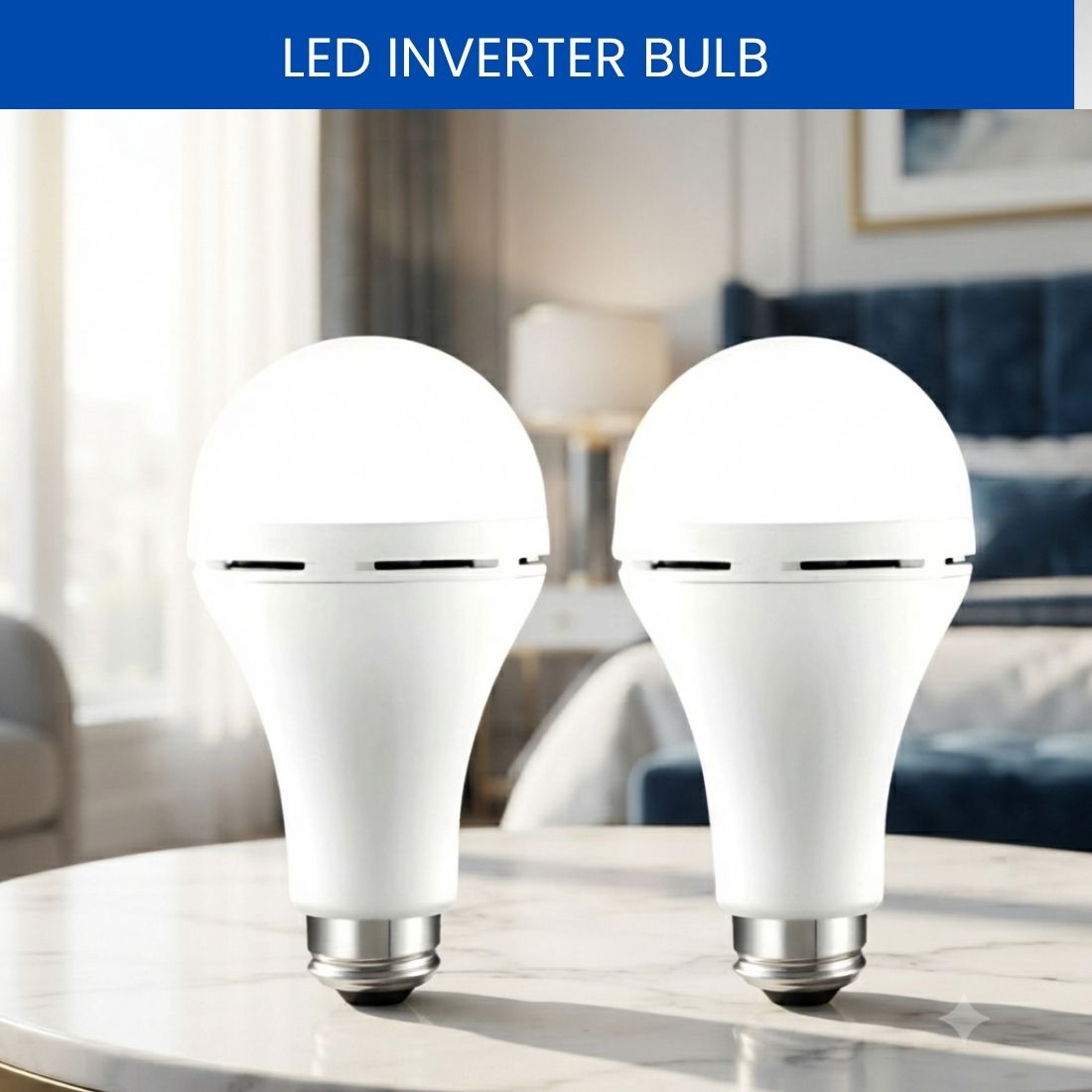 guggu Rechargeable LED Emergency Bulb, Inverter Backup Light for Home Pack of-2 HK170 4 hrs Bulb Emergency Light-picture-7