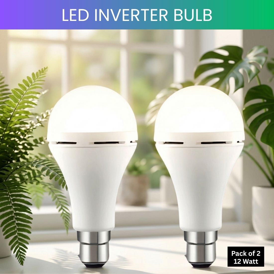 frony Rechargeable Emergency LED Bulb, Power Cut Backup Light For Home Pack of-2 RG332 4 hrs Bulb Emergency Light-picture-1