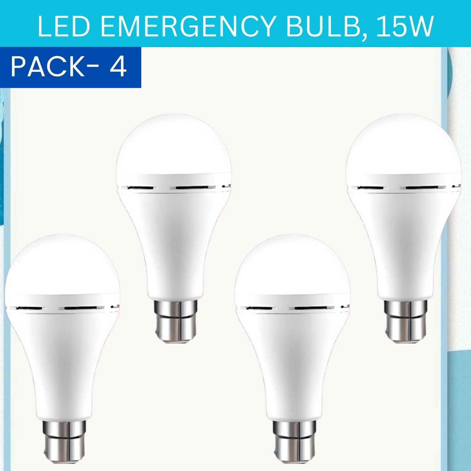 frony 15W Rechargeable Inverter LED Bulb with Upto 4H.Power Cut Lighting Pack of_4A376 4 hrs Bulb Emergency Light-picture-26