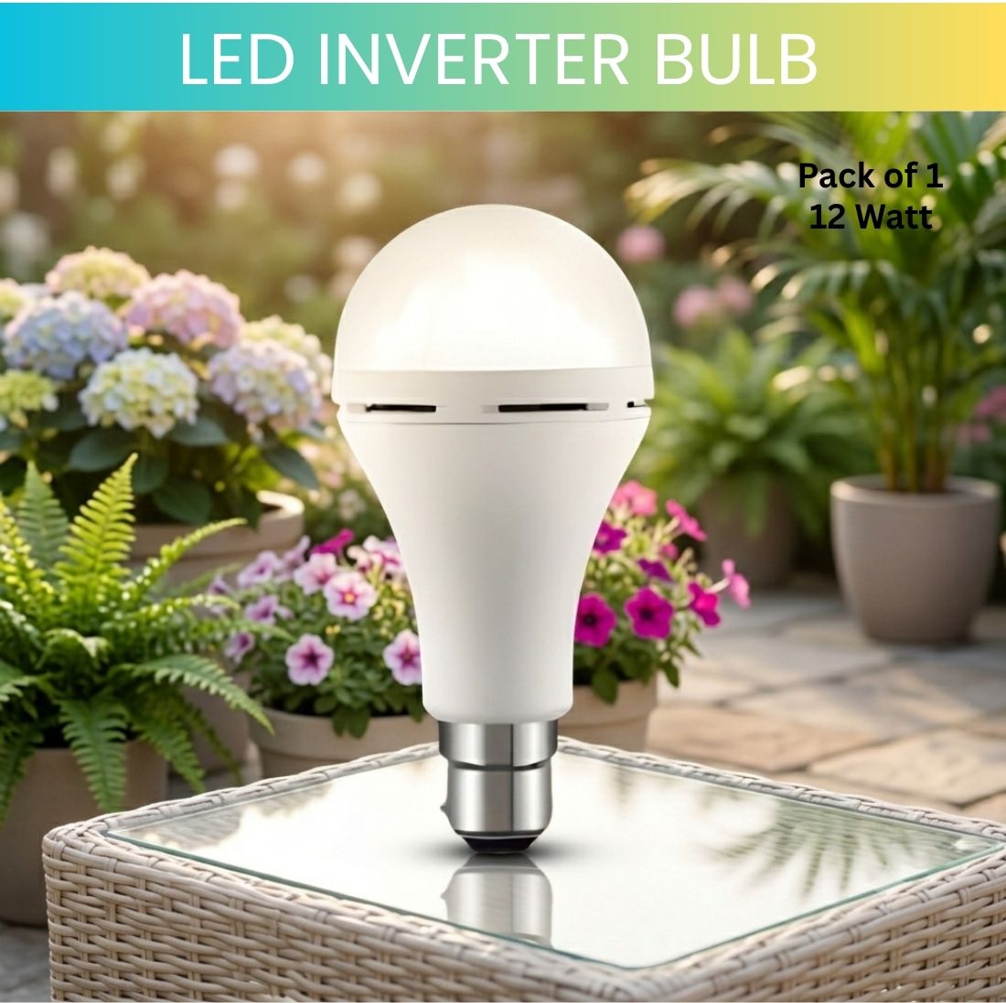 Rechargeable LED Emergency Bulb, Inverter Backup Light for Home Pack of-1JW257 4 hrs Bulb Emergency Light-image-49