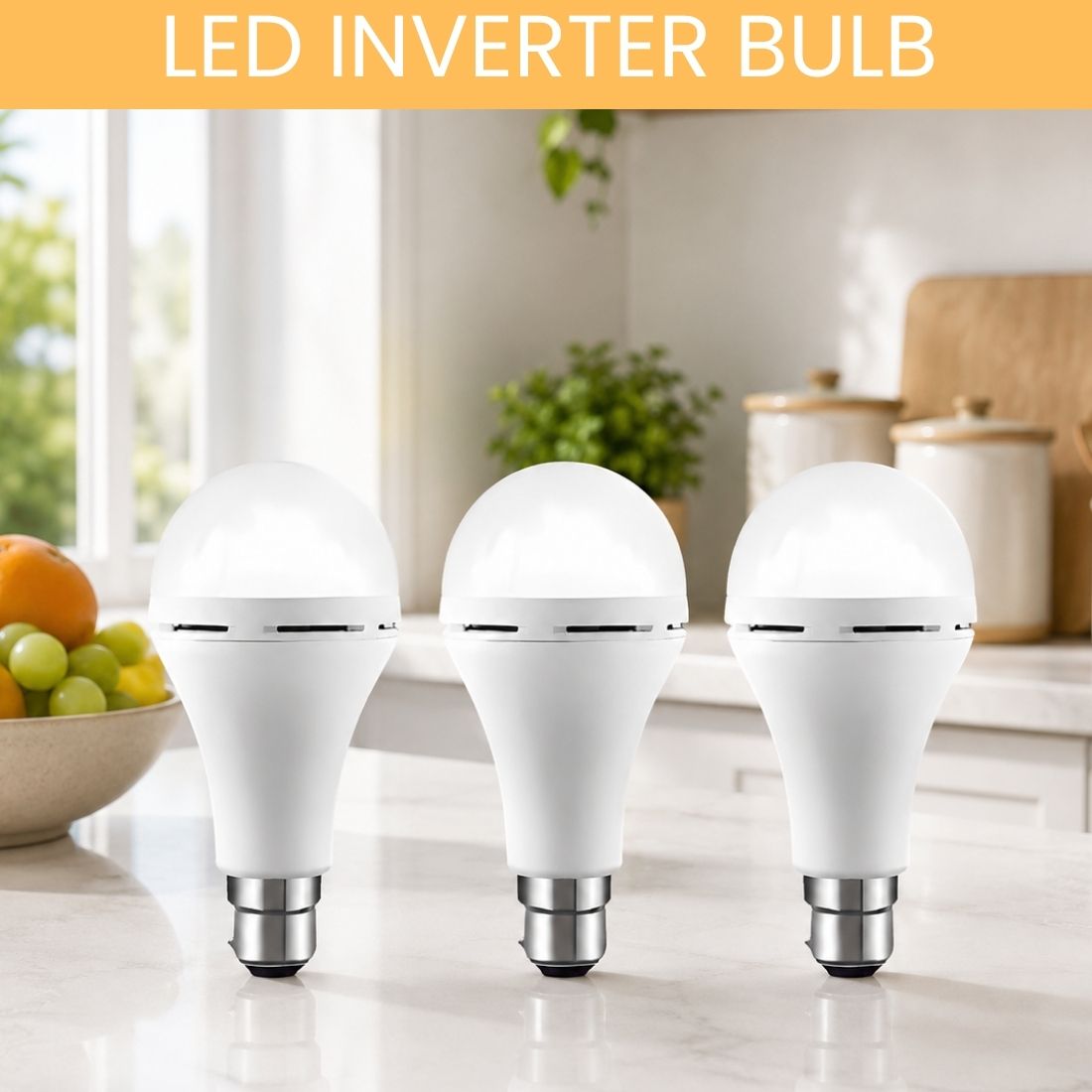 frony Rechargeable LED Emergency Bulb, Inverter Backup Light for Home Pack of-3 ZY291 4 hrs Bulb Emergency Light-picture-49