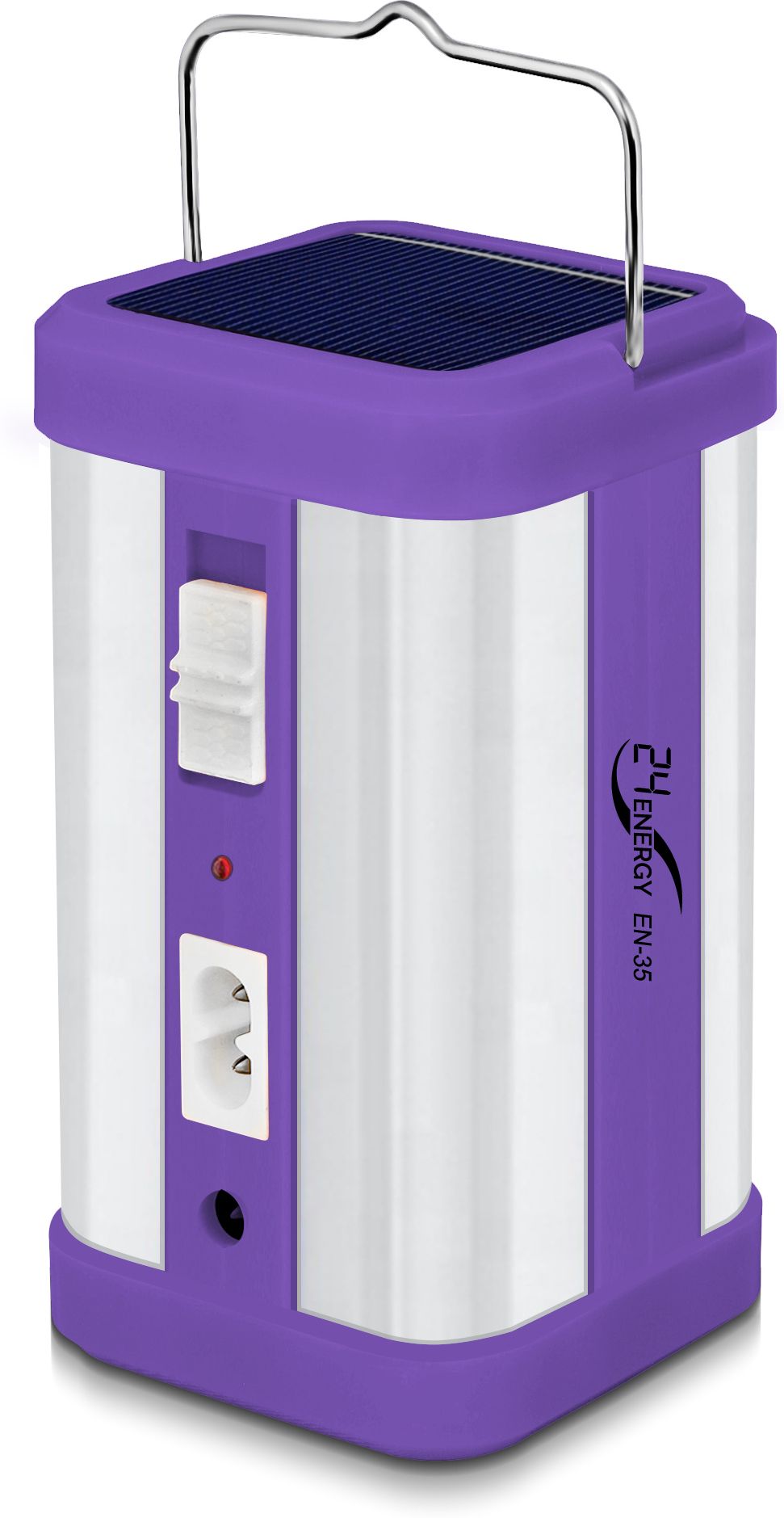 en 24 Energy Premium Quality 360 Degree 4 Tube Sturdy Light Rechargeable Purple Plastic Table Lantern-picture-12