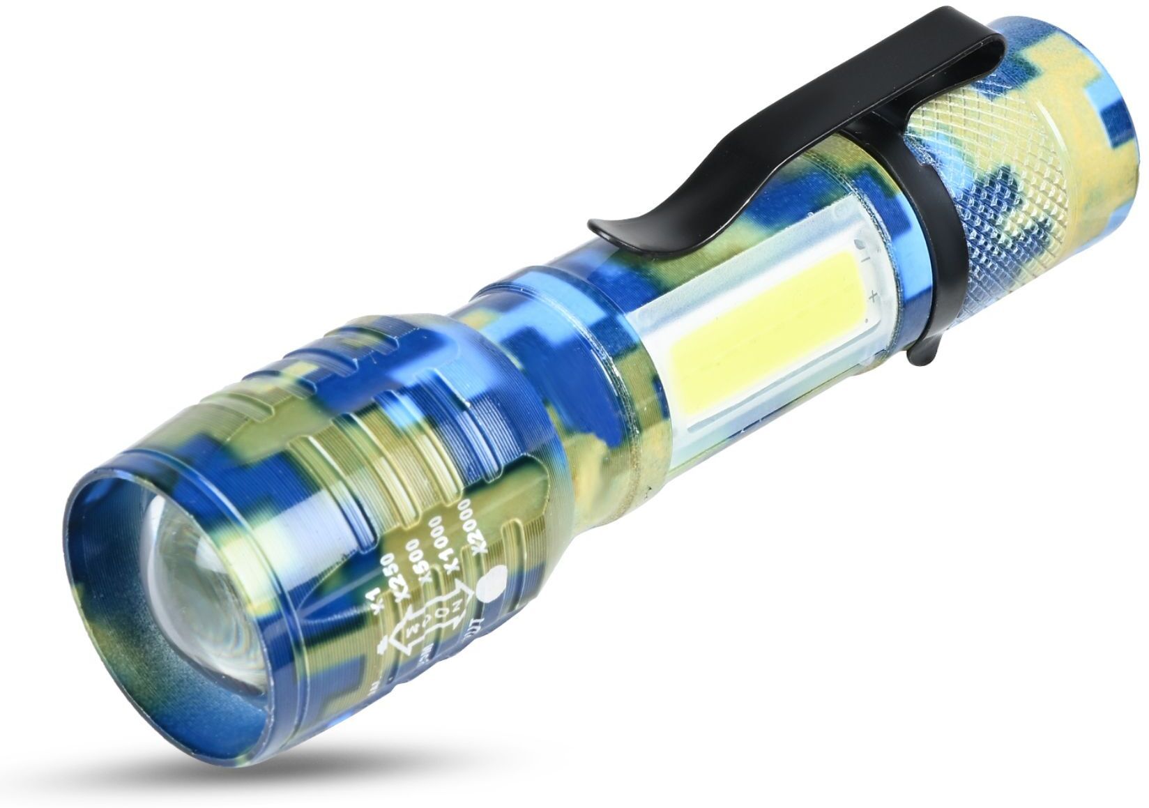 Aluminium Alloy Body USB Flashlight Torch With Zoom Option and Side Cob 5 hrs Torch Emergency Light-image-37