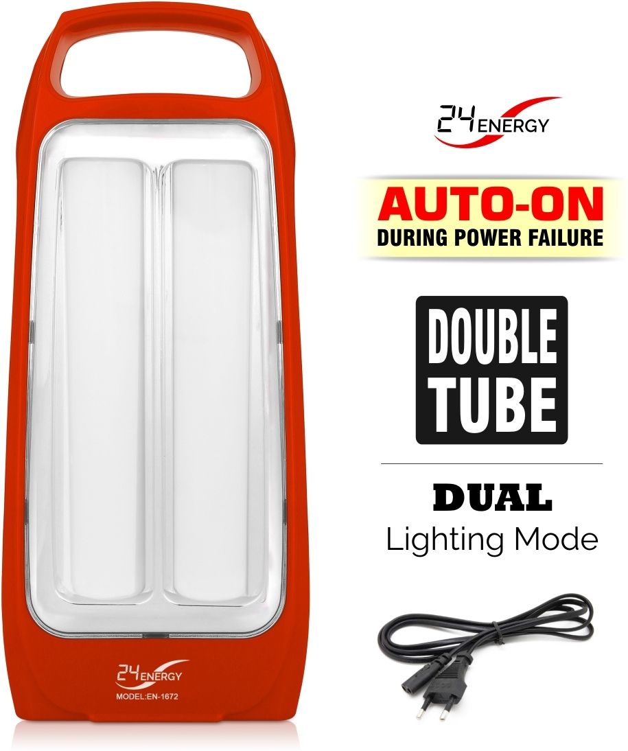 Table Top Lantern with (Auto On Feature) Rechargeable & Portable Home 8 hrs Flood Lamp Emergency Light