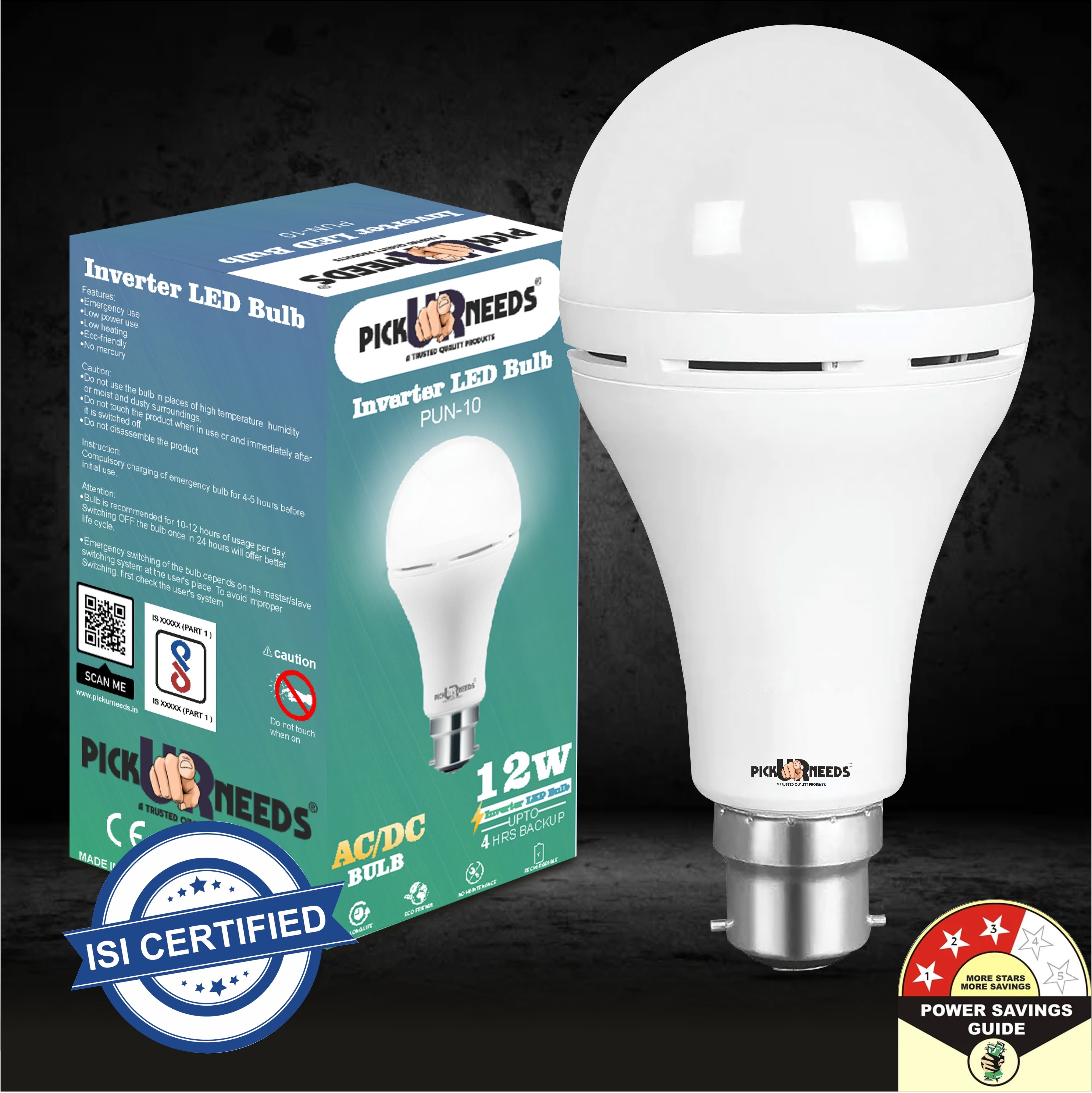 pick ur needs Rechargeable Emergency Inverter 9W LED AC/DC Bulb For Home Light, Self-Charging 4 hrs Bulb Emergency Light-picture-26