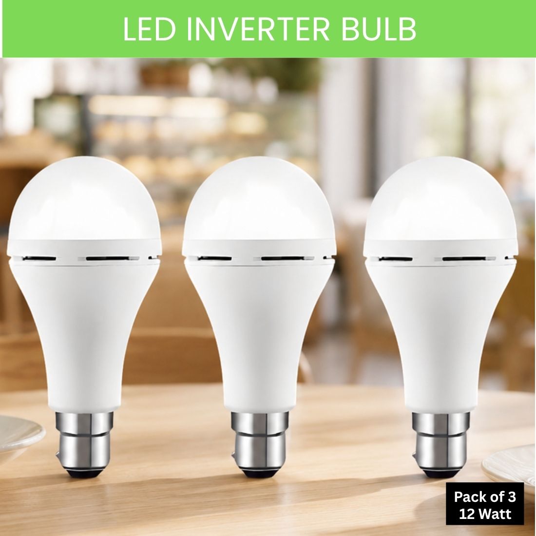 guggu Rechargeable Emergency LED Bulb, Power Cut Backup Light For Home Pack of-3 PU246 4 hrs Bulb Emergency Light-picture-22