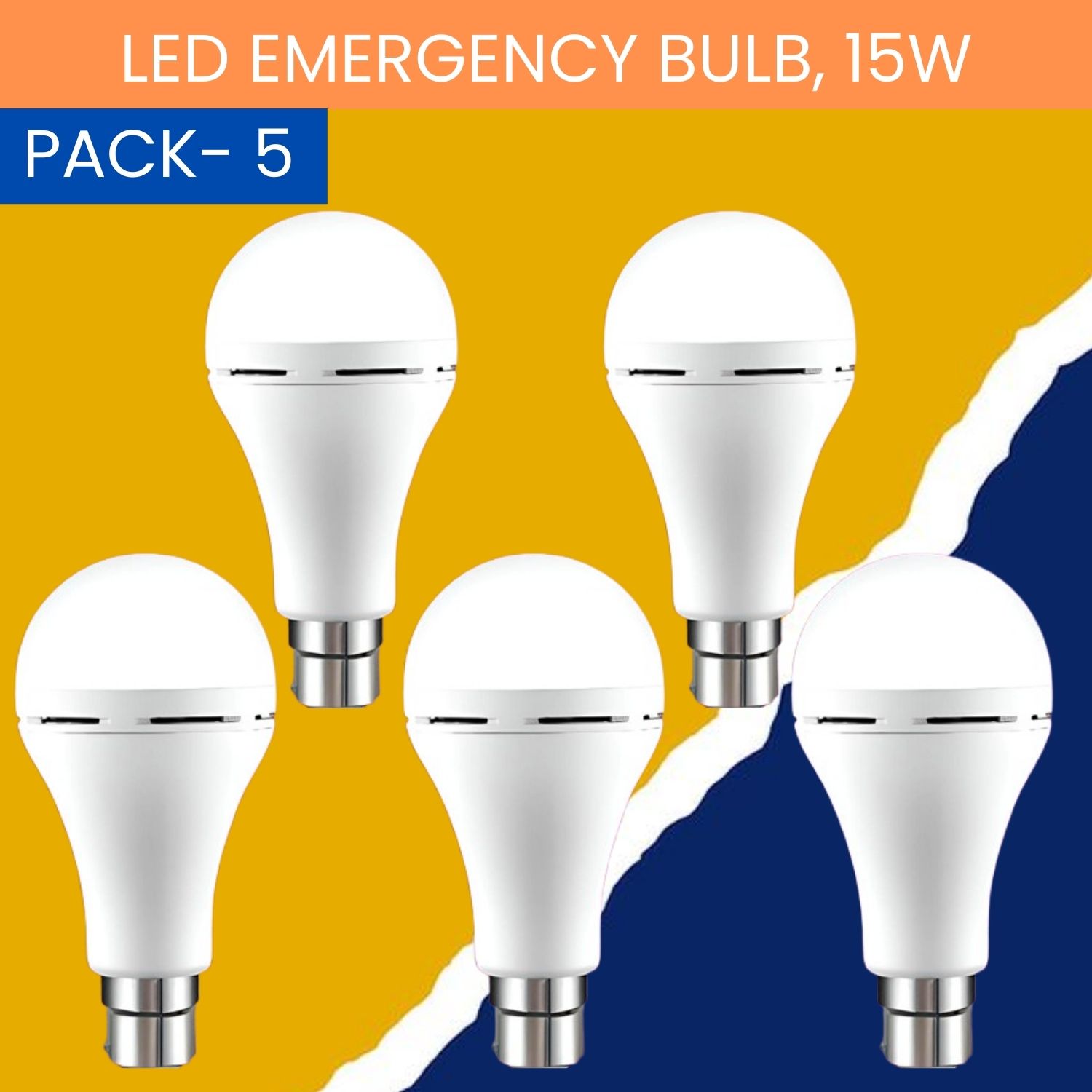 sacro 15W Rechargeable Inverter LED Bulb with Upto 4H.Power Cut Lighting Pack of_5E396 4 hrs Bulb Emergency Light-picture-27