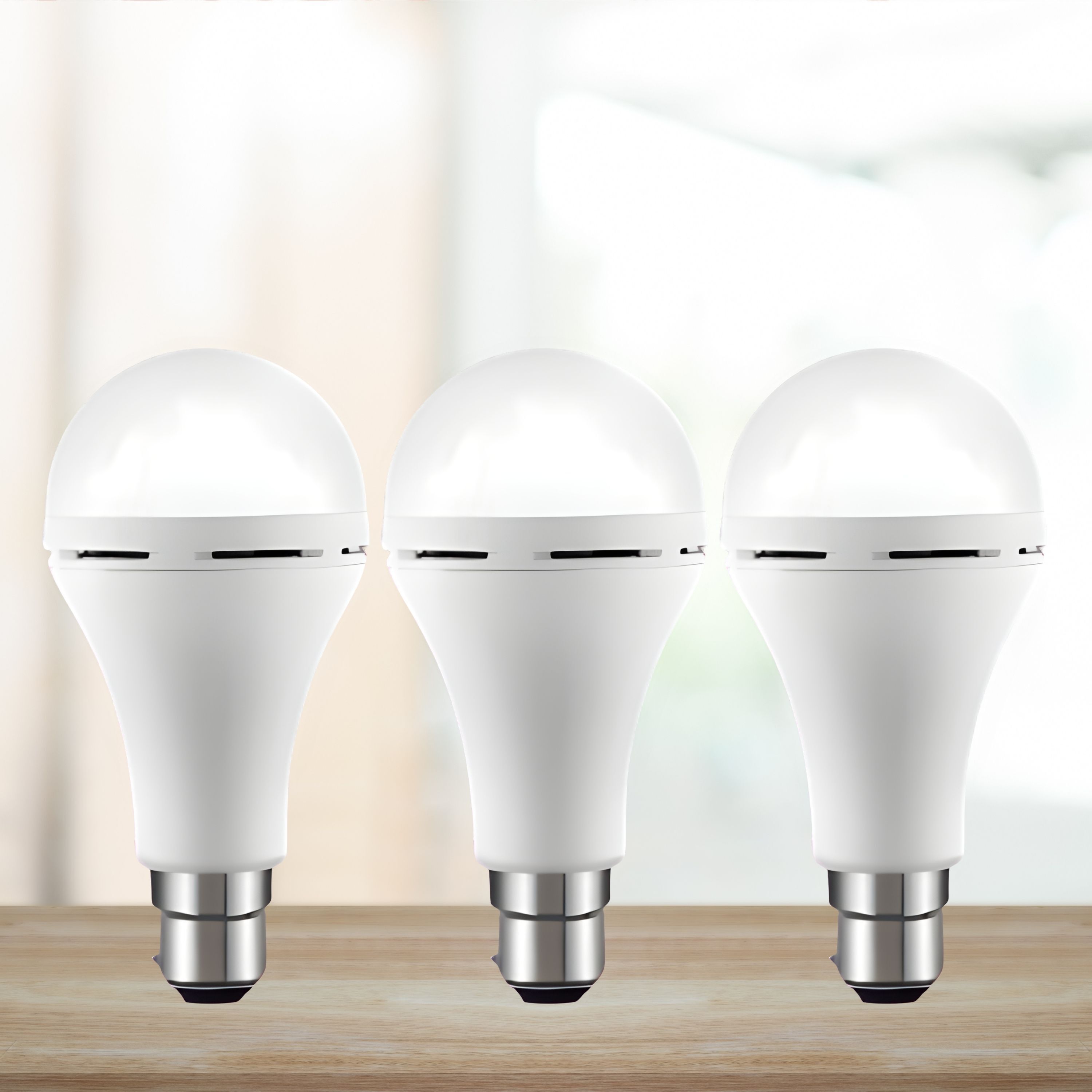 guggu Emergency 15W Inverter LED Bulb with 1200mAh Rechargeable Battery Pack of 3 G4 4 hrs Bulb Emergency Light-picture-6