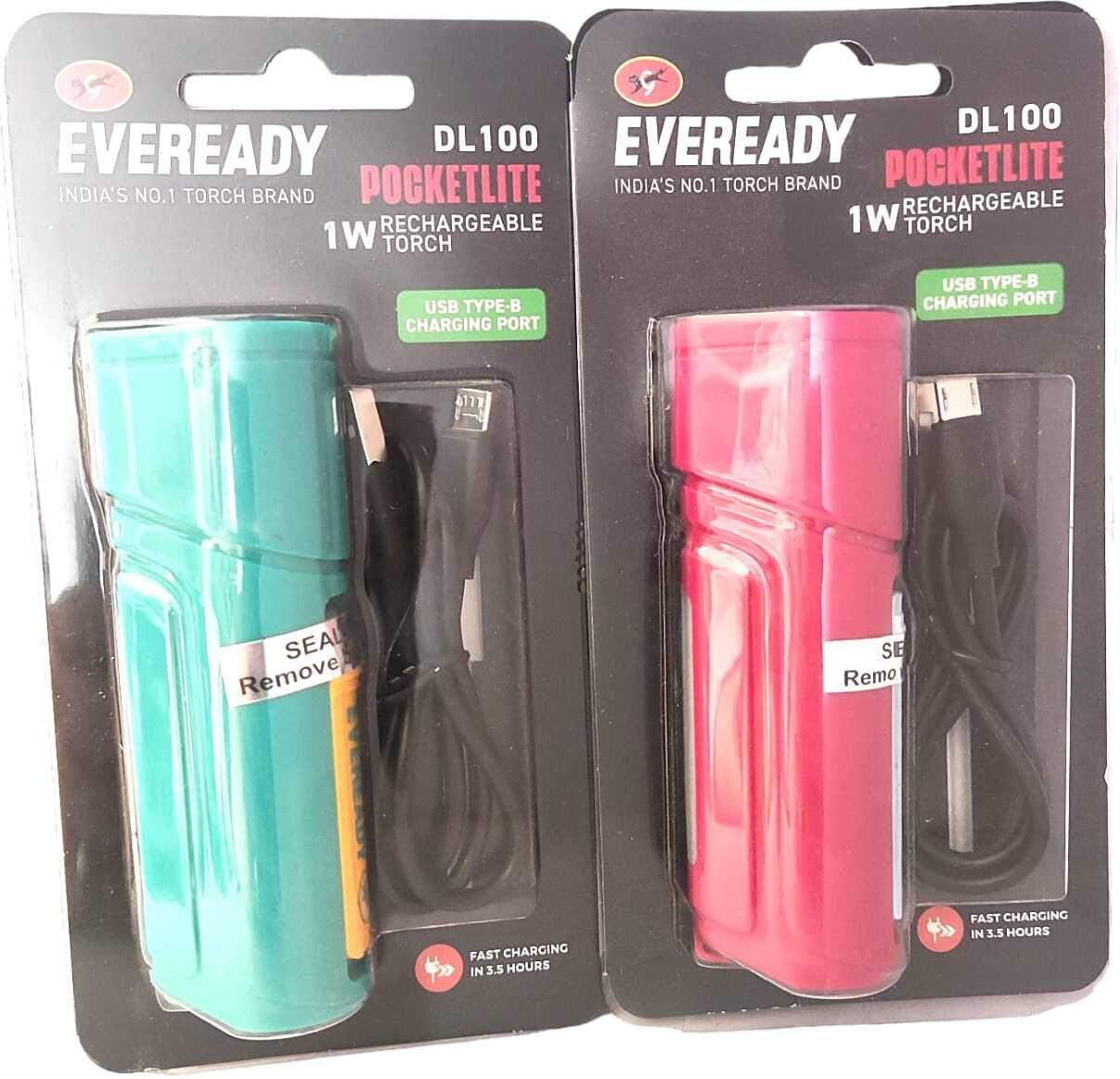 eveready DL100 POKETLITE Pack of TWO 2 hrs Torch Emergency Light-picture-10