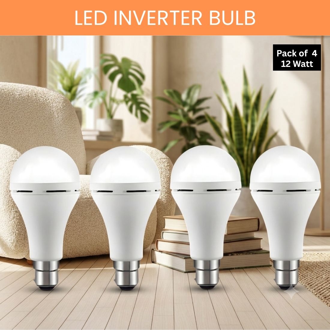 frony Rechargeable Emergency LED Bulb, Power Cut Backup Light For Home Pack of-4 LT37 4 hrs Bulb Emergency Light-picture-33