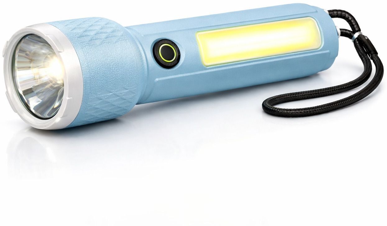 cinefx Rechargeable LED Torch with Dual Light, 5 Modes, Type-C Charging 8 hrs Torch Emergency Light-picture-37
