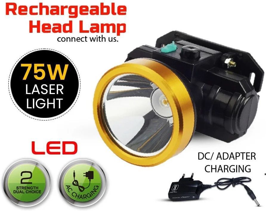 75W Powerful Ultra Bright Head Torch Rechargeable Lamp Home Industrial Work LED 6 hrs Torch Emergency Light-image-42