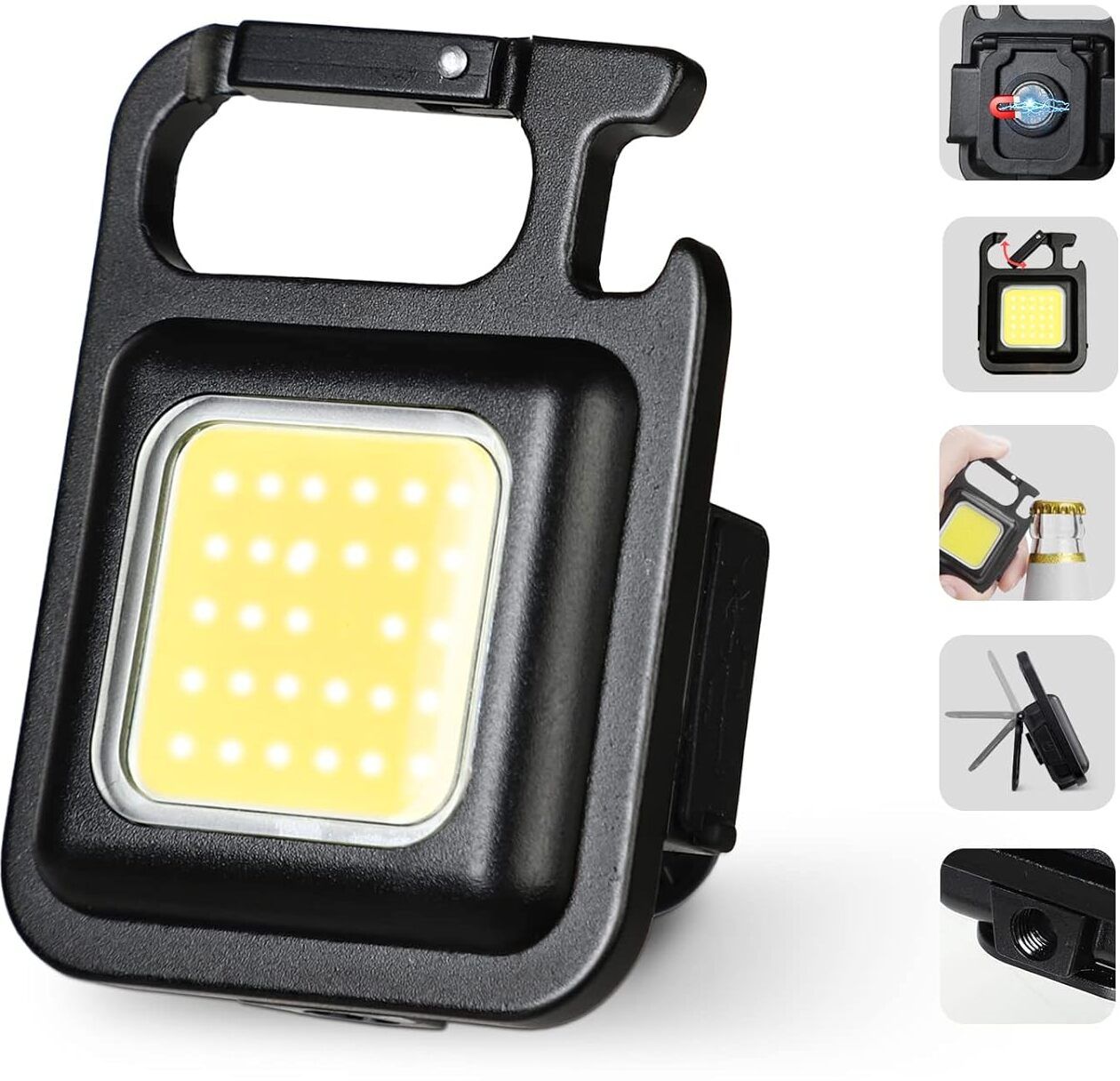 COB keychain with 3 lighting modes,megnetic,torch,flash,workshop emergency 4 hrs Torch Emergency Light-image-15