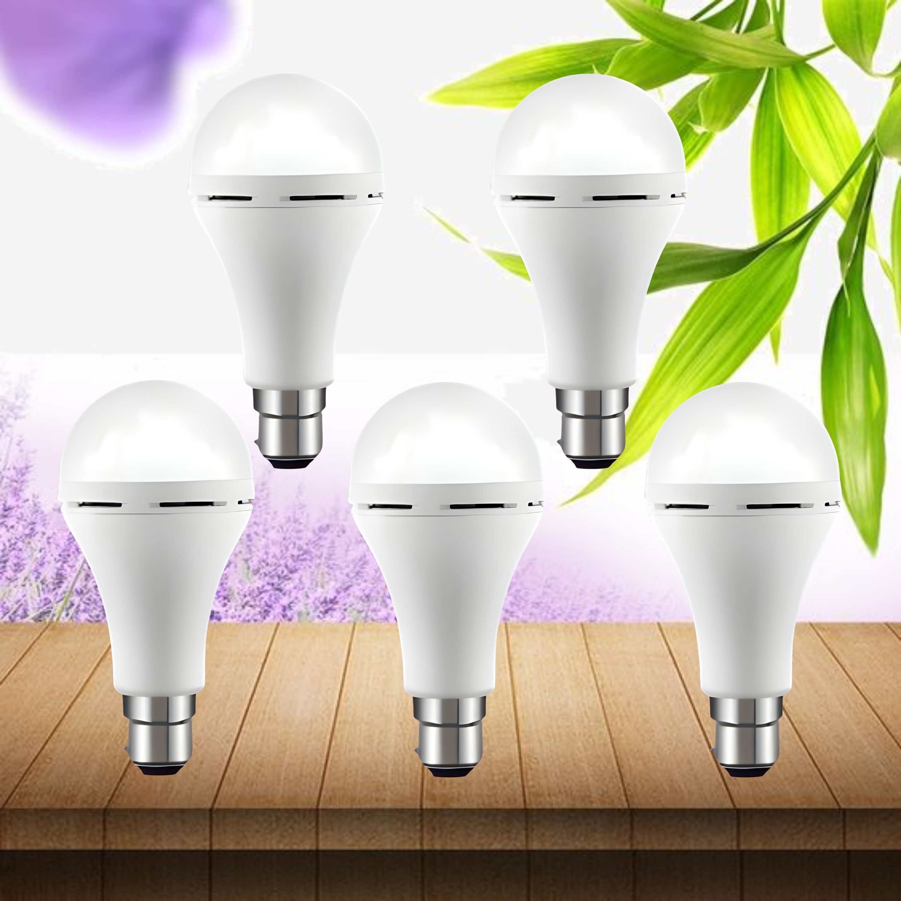 Emergency 15W Inverter LED Bulb with 1200mAh Rechargeable Battery Pack of 5 V270 4 hrs Bulb Emergency Light-image-45
