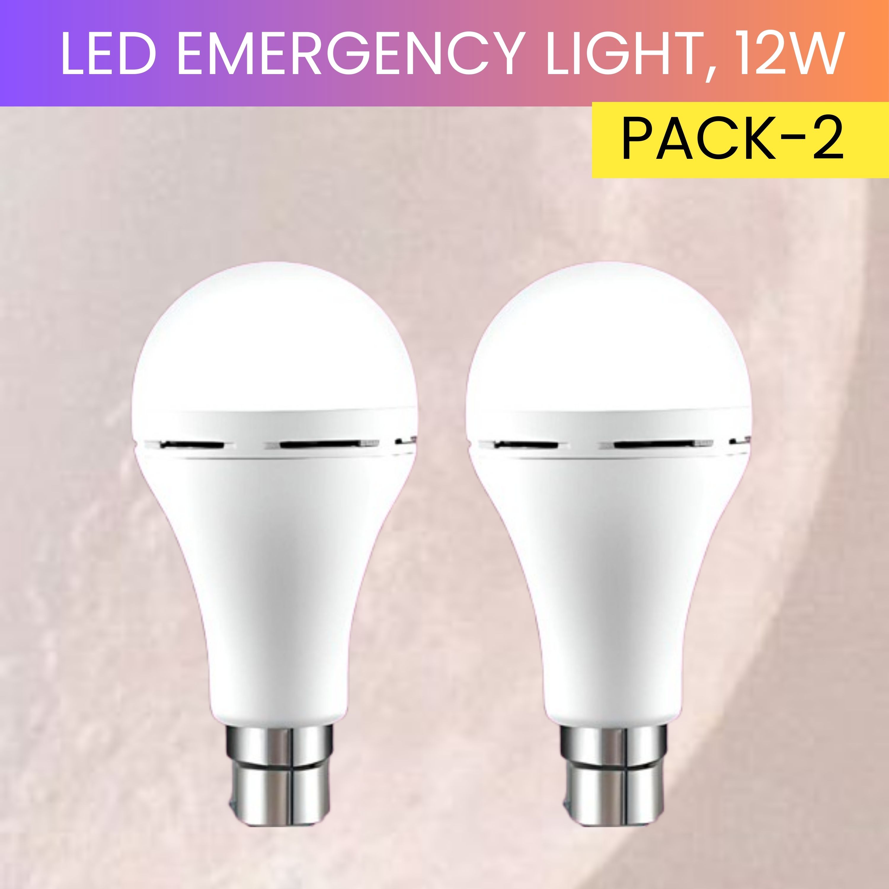 sacro 12W Rechargeable Inverter LED Bulb with Upto 4H.Power Cut Lighting Pack of_2E316 4 hrs Bulb Emergency Light-picture-31