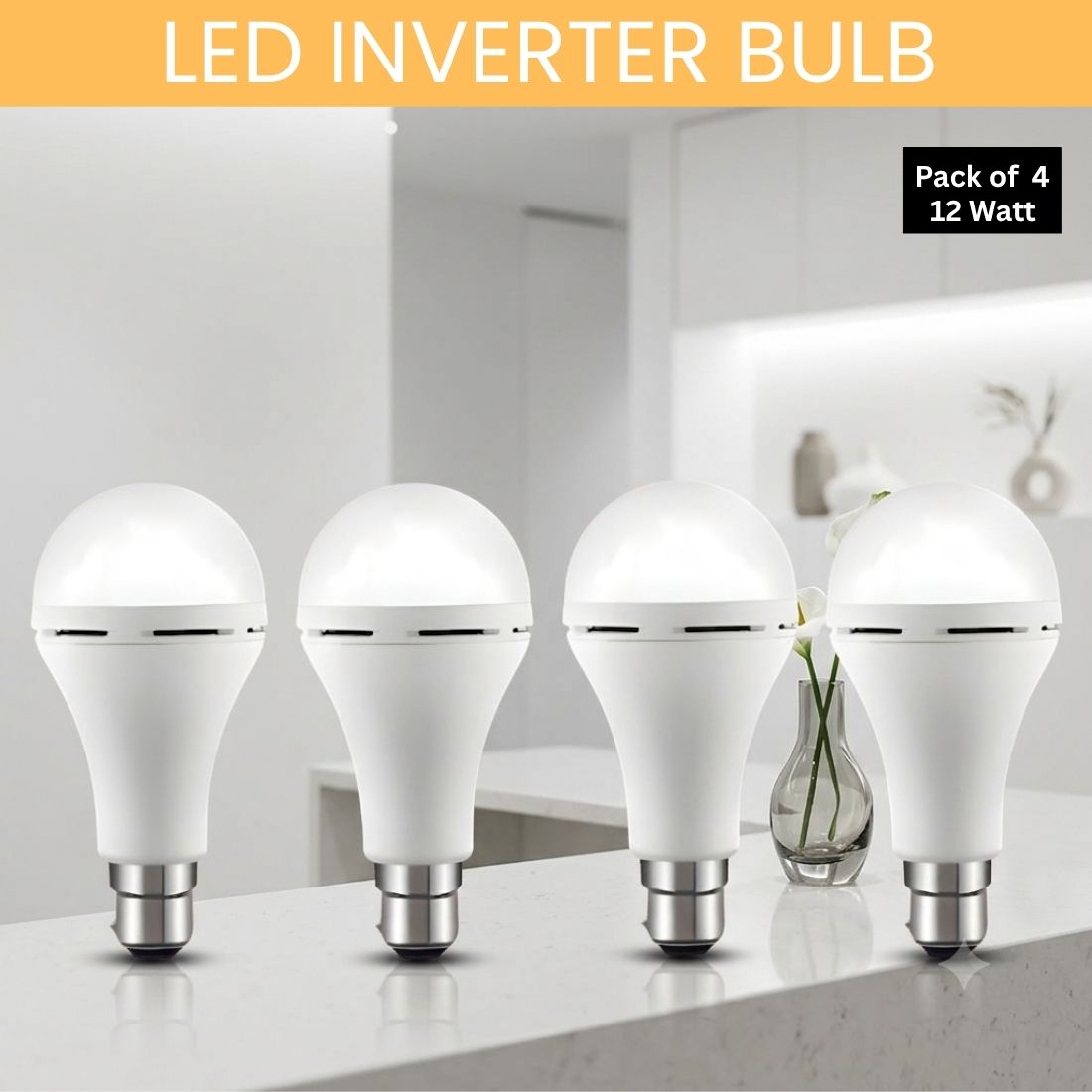 Rechargeable Emergency LED Bulb, Power Cut Backup Light For Home Pack of-4 KT438 4 hrs Bulb Emergency Light-image-49