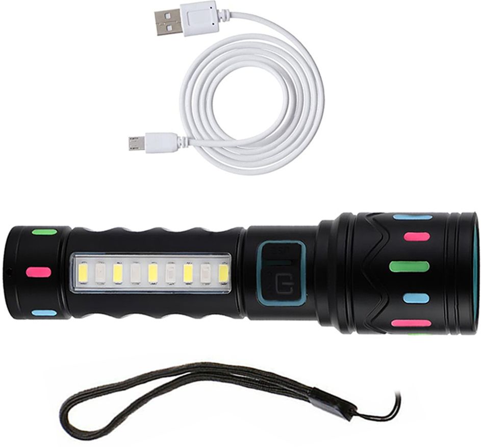 700 meter long range distance powerful adjustable electric torch 6 hrs Torch Emergency Light-image-45