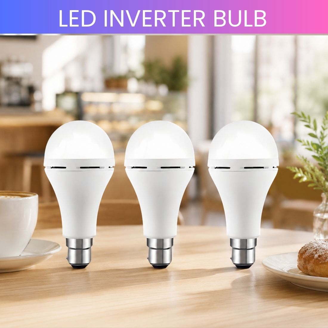 frony Rechargeable LED Emergency Bulb, Inverter Backup Light for Home Pack of-3 VY34 4 hrs Bulb Emergency Light-picture-20
