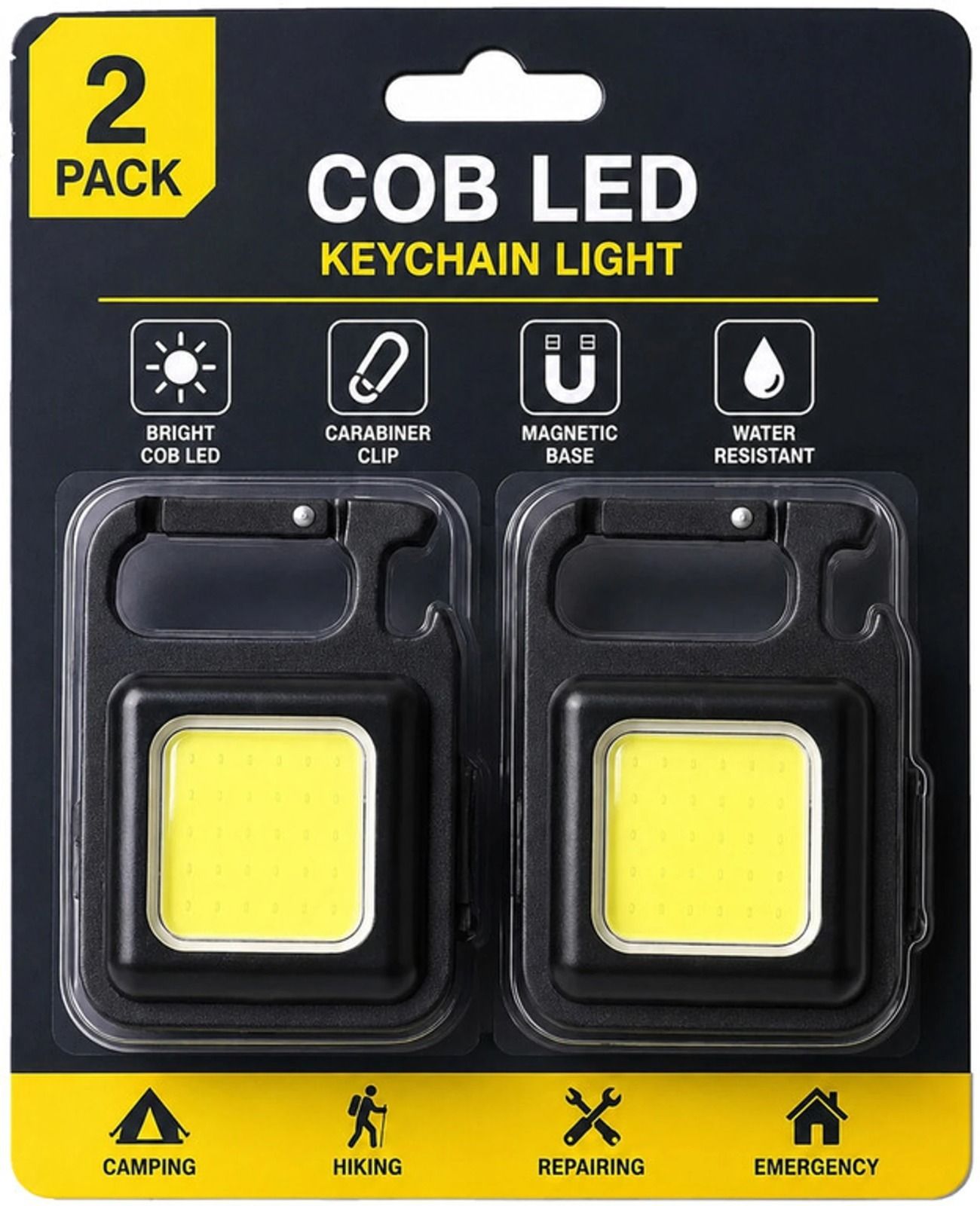 (Pack 2) Multifunction LED Utility Light Combines Brightness, Portability Safety 1.5 hrs Torch Emergency Light-image-9
