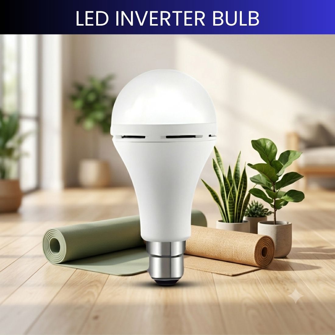 guggu Rechargeable LED Emergency Bulb, Inverter Backup Light for Home Pack of-1 TW422 4 hrs Bulb Emergency Light-picture-8