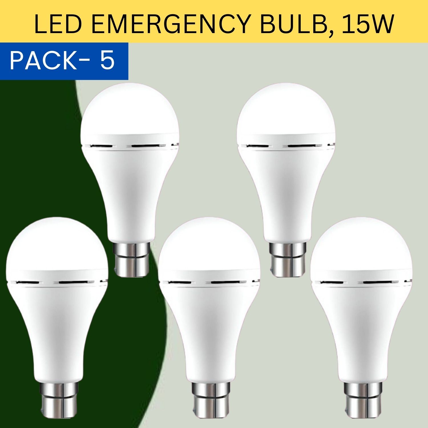 sacro 15W Rechargeable Inverter LED Bulb with Upto 4H.Power Cut Lighting Pack of_5D451 4 hrs Bulb Emergency Light-picture-4
