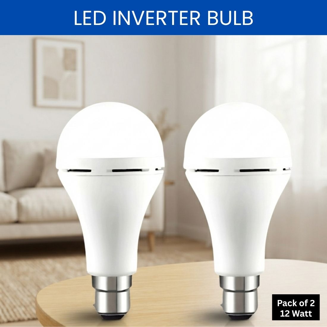 sacro Rechargeable Emergency LED Bulb, Power Cut Backup Light For Home Pack of-2 RF104 4 hrs Bulb Emergency Light-picture-19