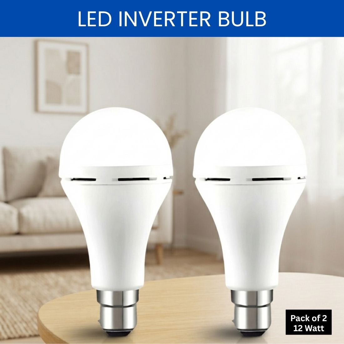 guggu Rechargeable Emergency LED Bulb, Power Cut Backup Light For Home Pack of-2 EK319 4 hrs Bulb Emergency Light-picture-23