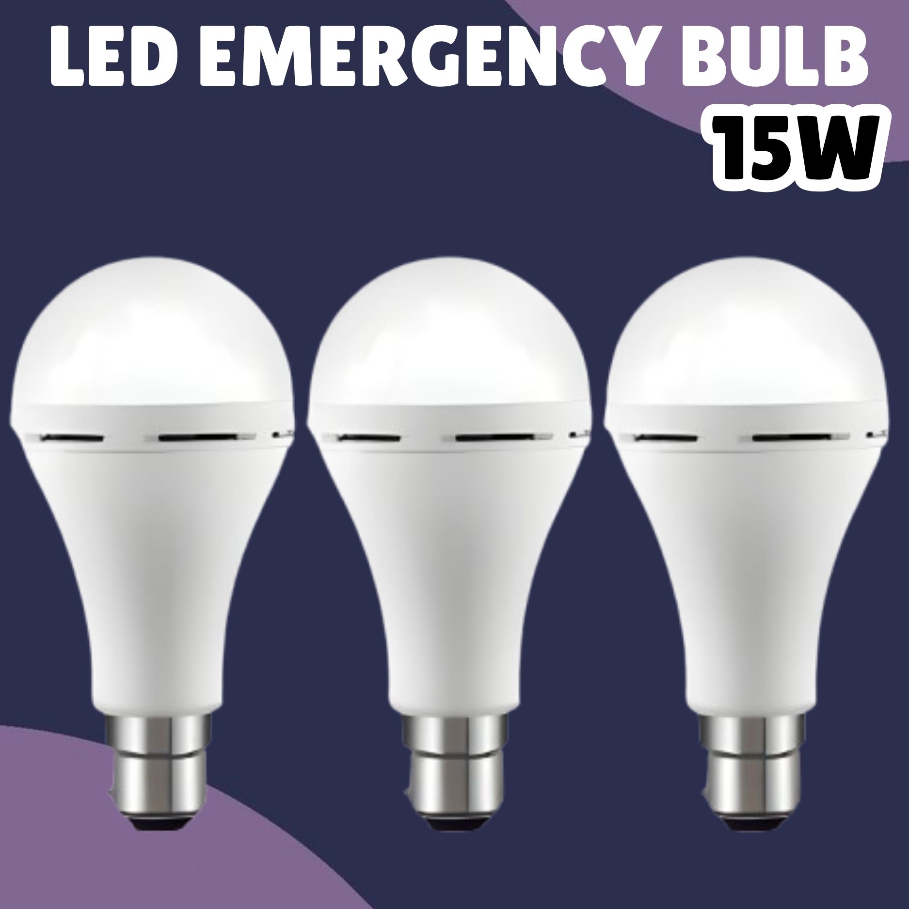 (Emergency Inverter Blub) charging 15W LED Bulb for Extended Lighting_Pack_3S315 4 hrs Bulb Emergency Light-image-5